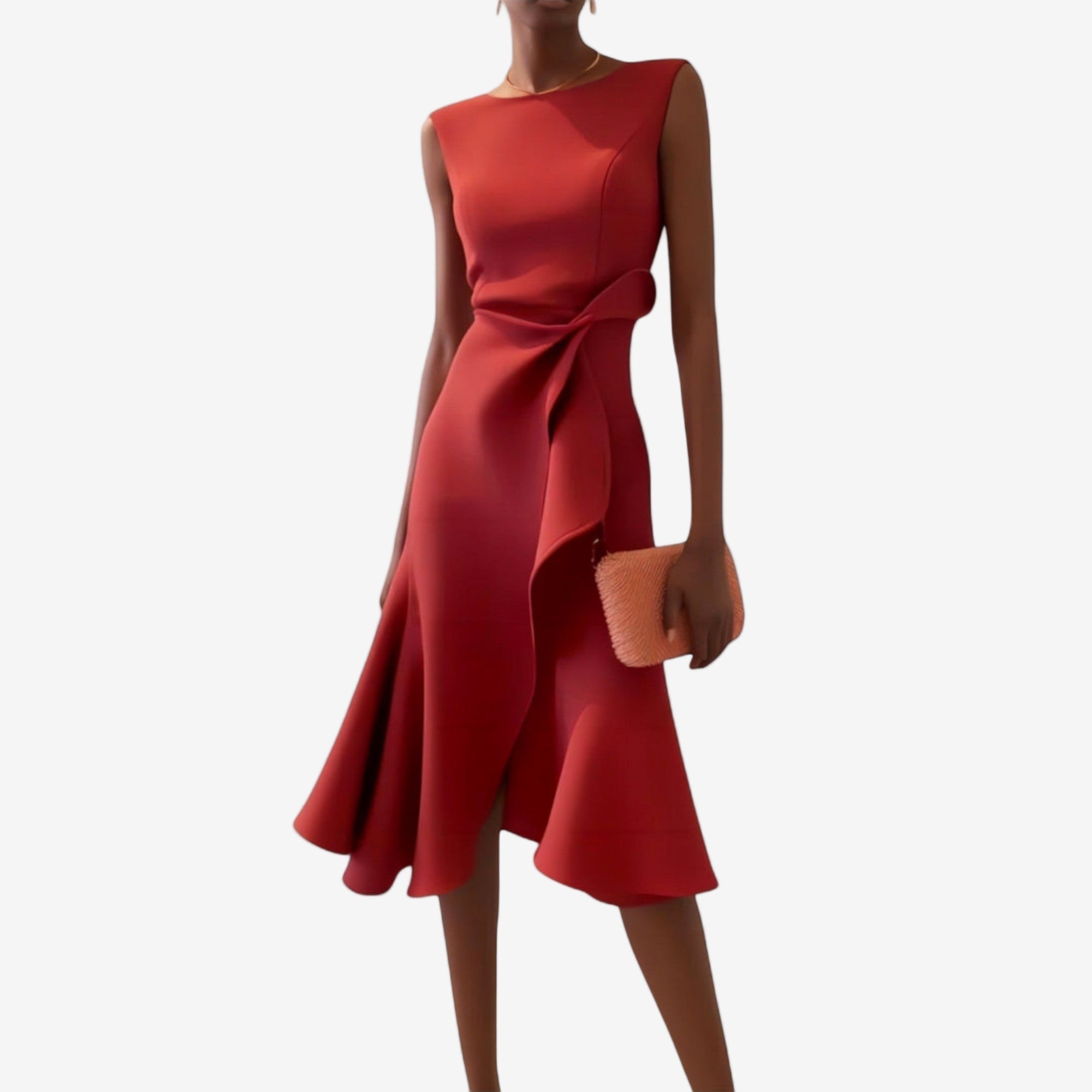 Eliina™ Asymmetrisk midi-kjole