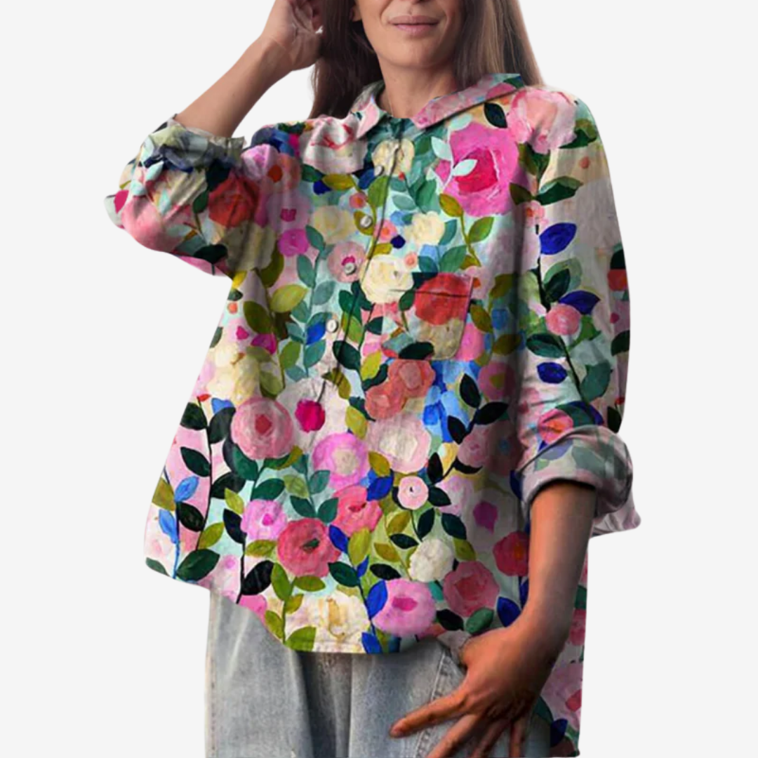 Ysola™ Boheme-blomstret skjorte