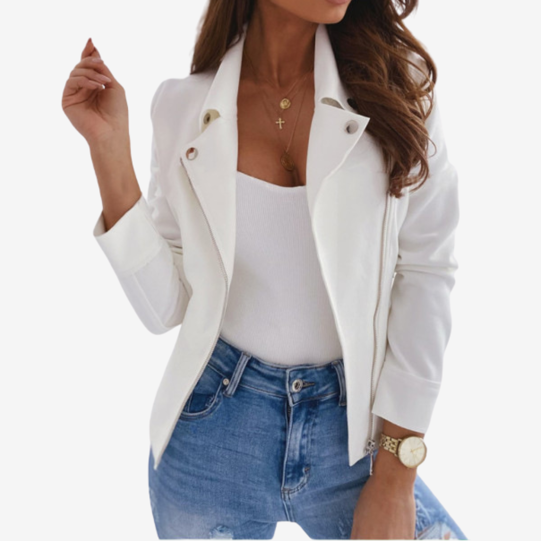 Adoria™ Veste en cuir élégante