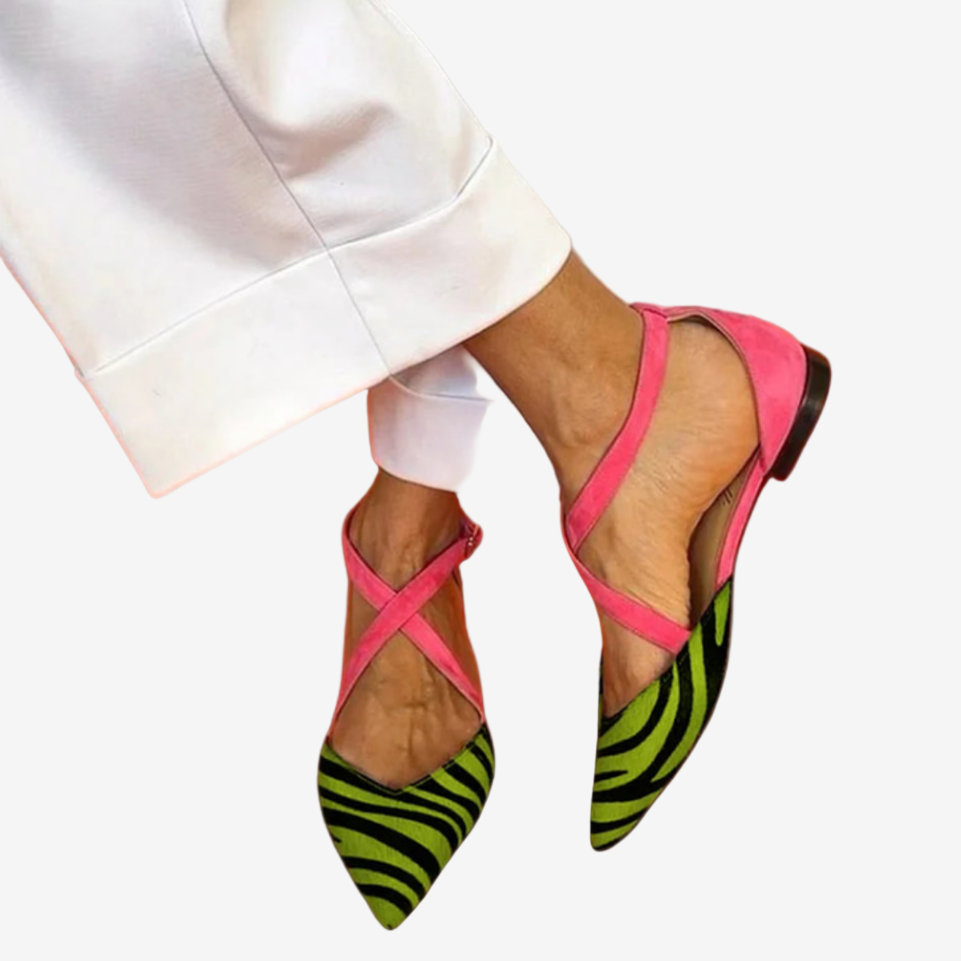 Mirelle™ Ballerinaer med zebrastriber