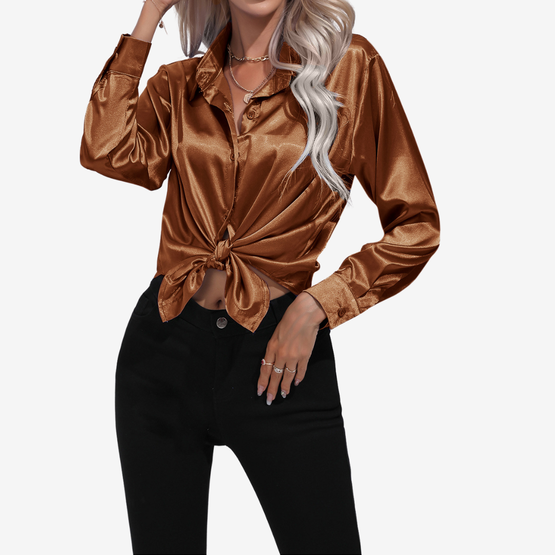 Alvira™ Elegant silkeskjorte