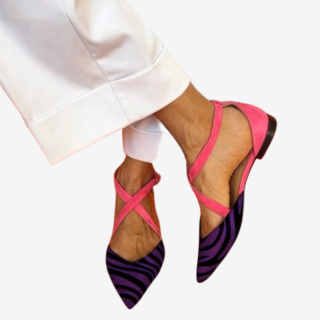 Mirelle™ Ballerinaer med zebrastriber