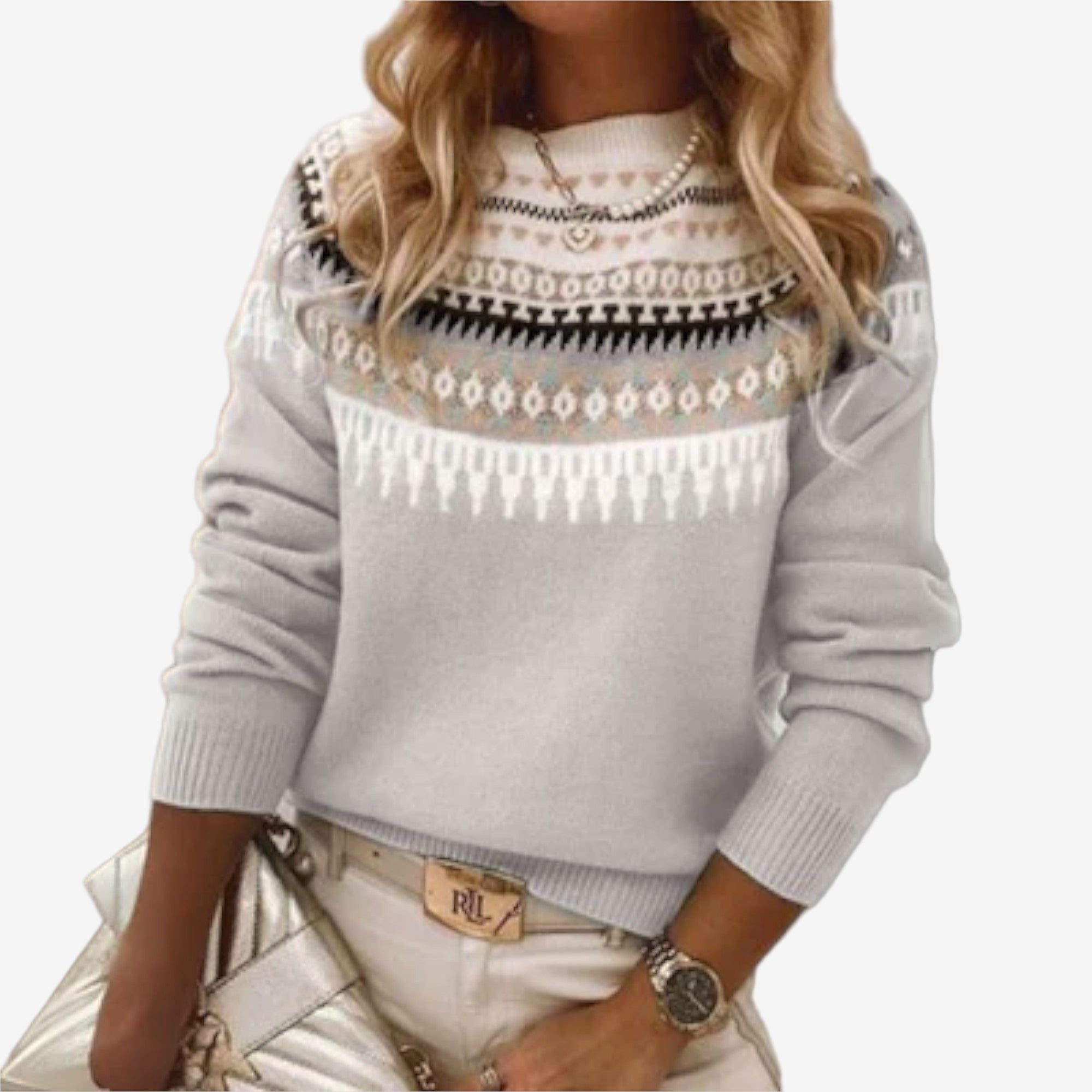 Lina™ Elegant mønstret strik