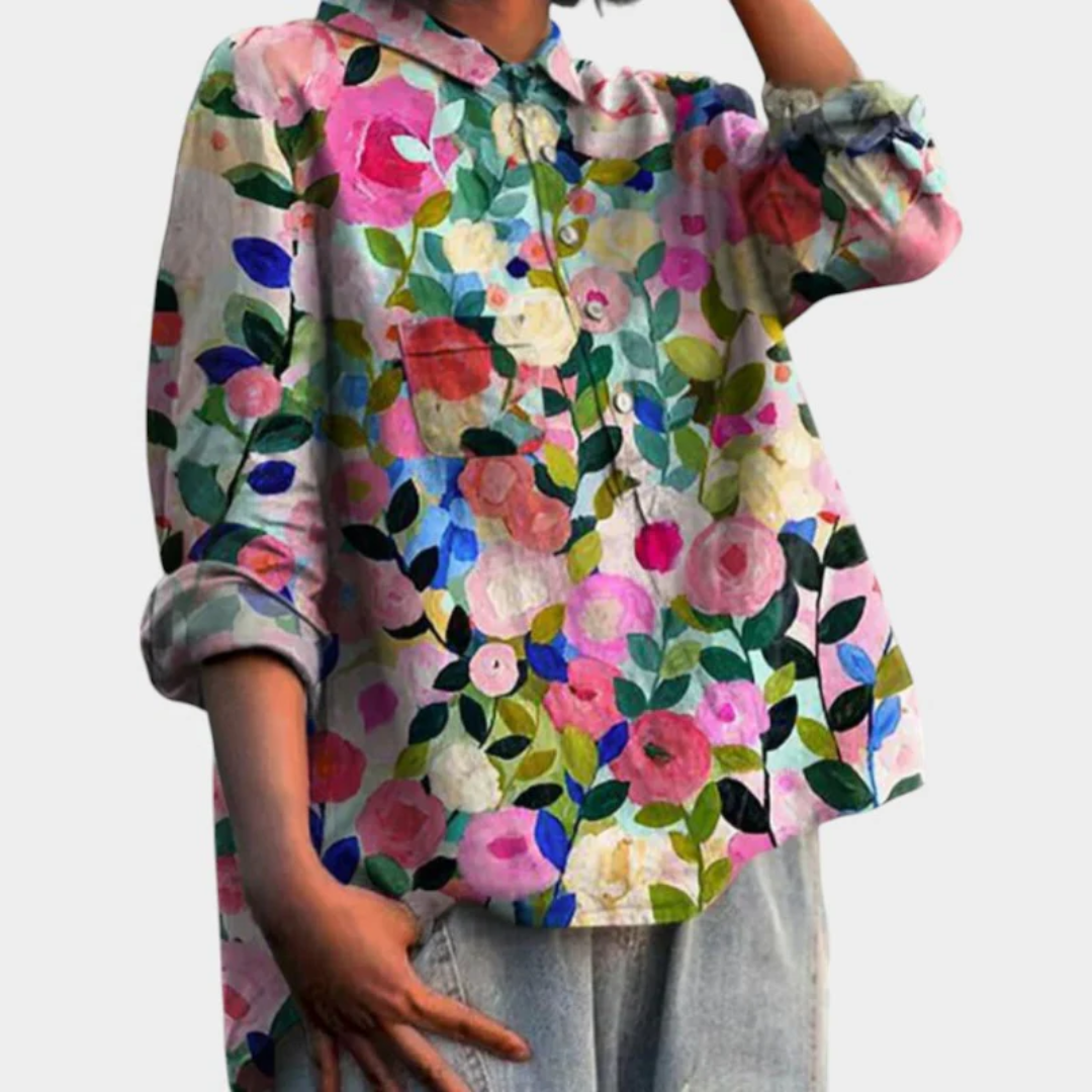 Ysola™ Boheme-blomstret skjorte