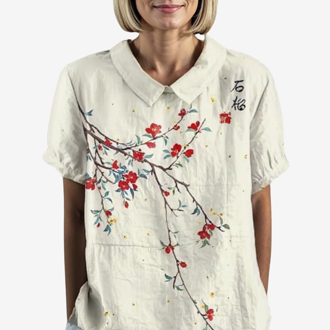 Amélie™ Blouse vintage en lin
