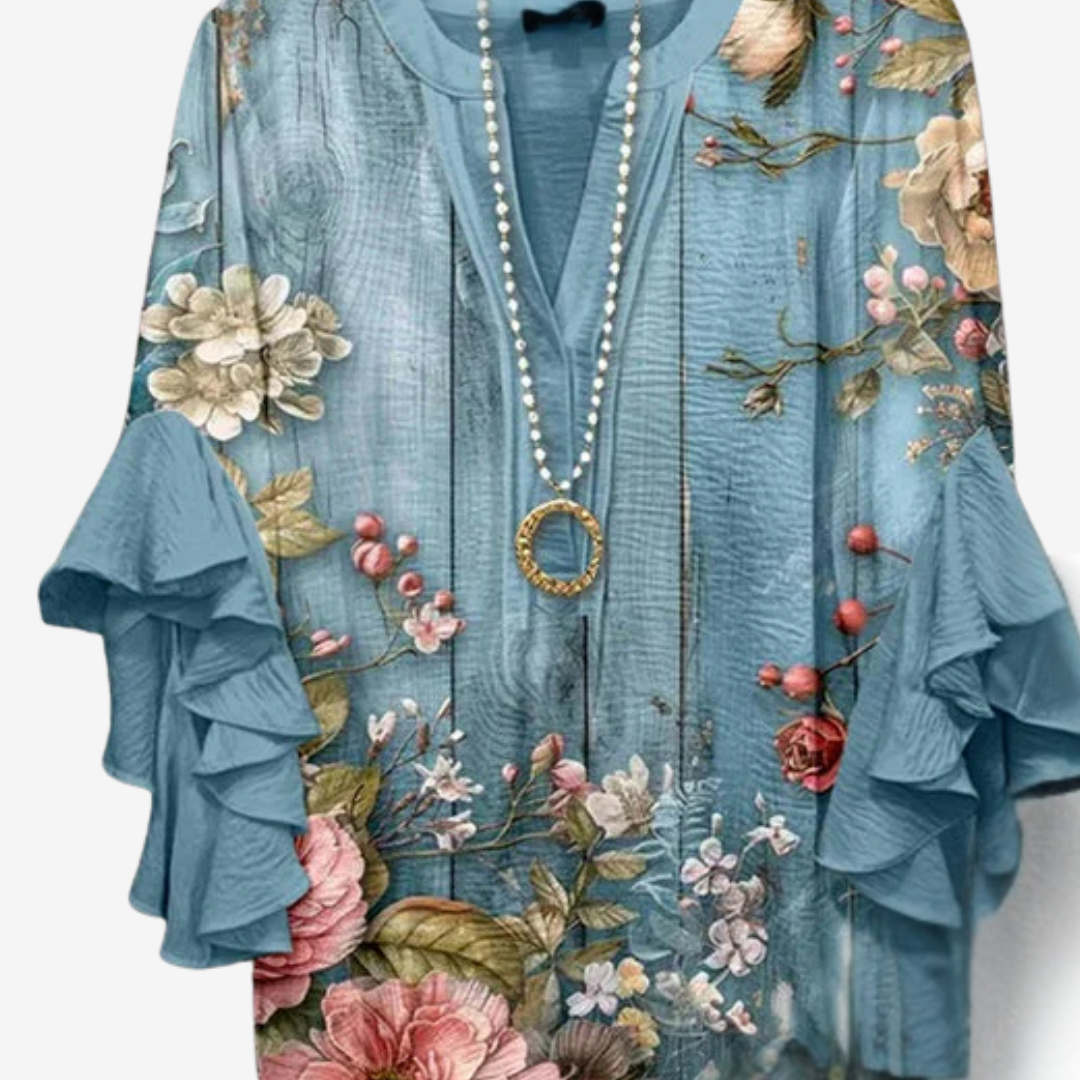 Roselina™ Boho-kjole med flæser