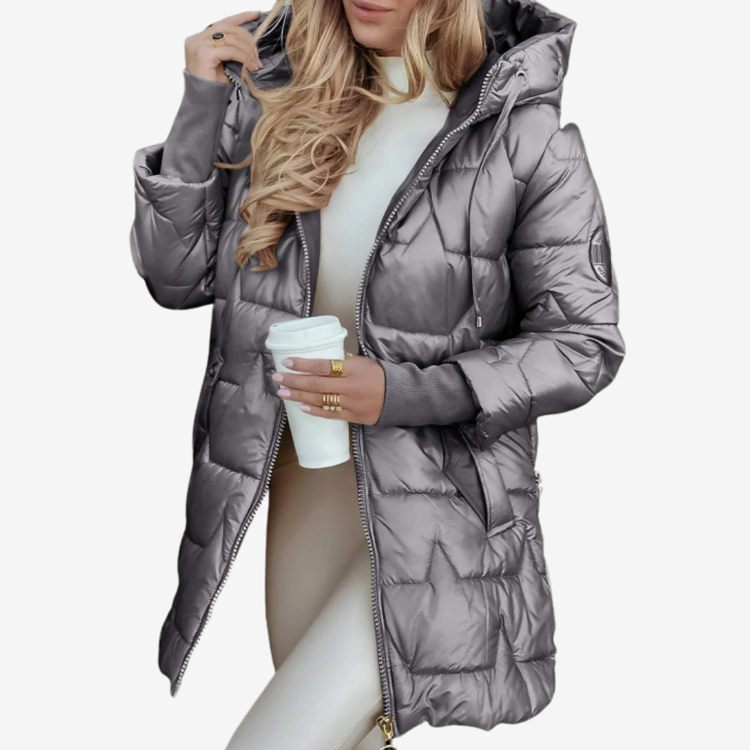 Syleva™ Lang quiltet jakke