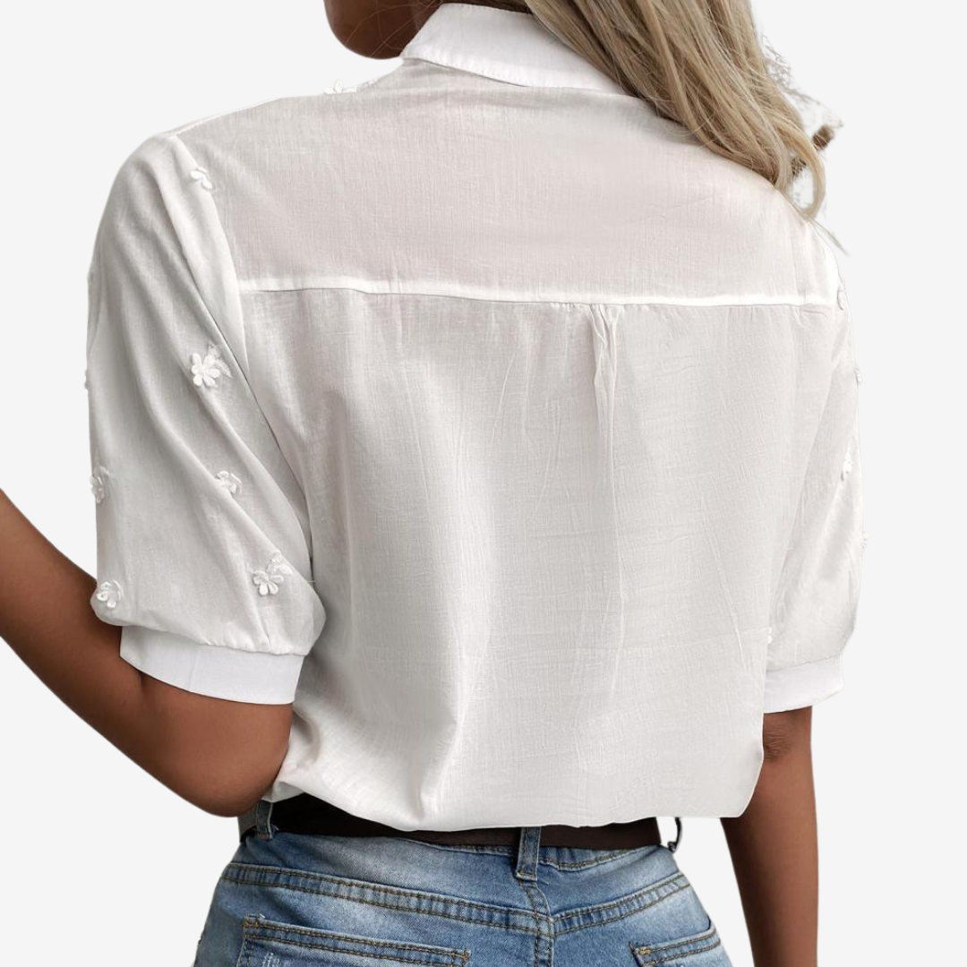 Laetitia™ Broderet bluse