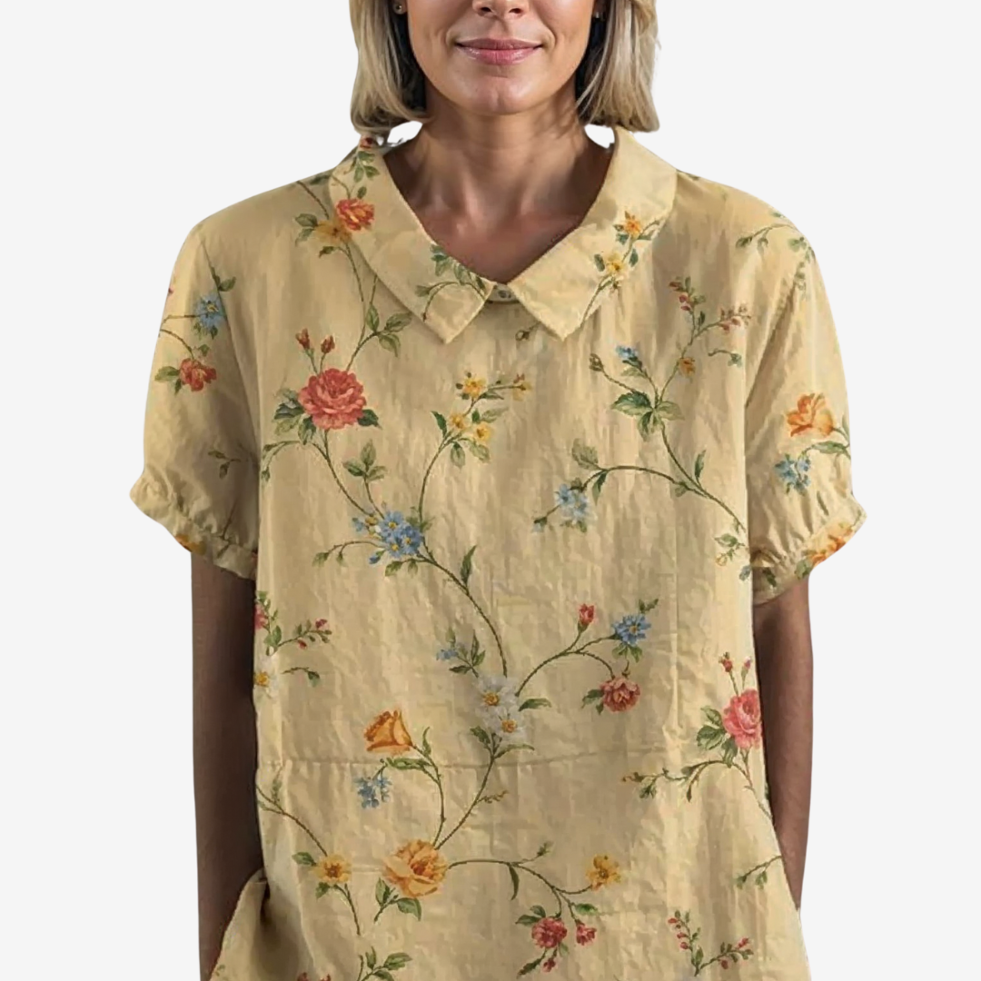 Amélie™ Blouse vintage en lin