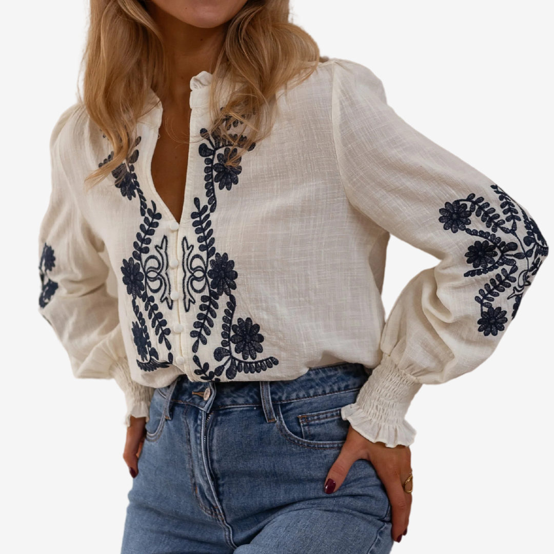 Isaure™ Broderet top