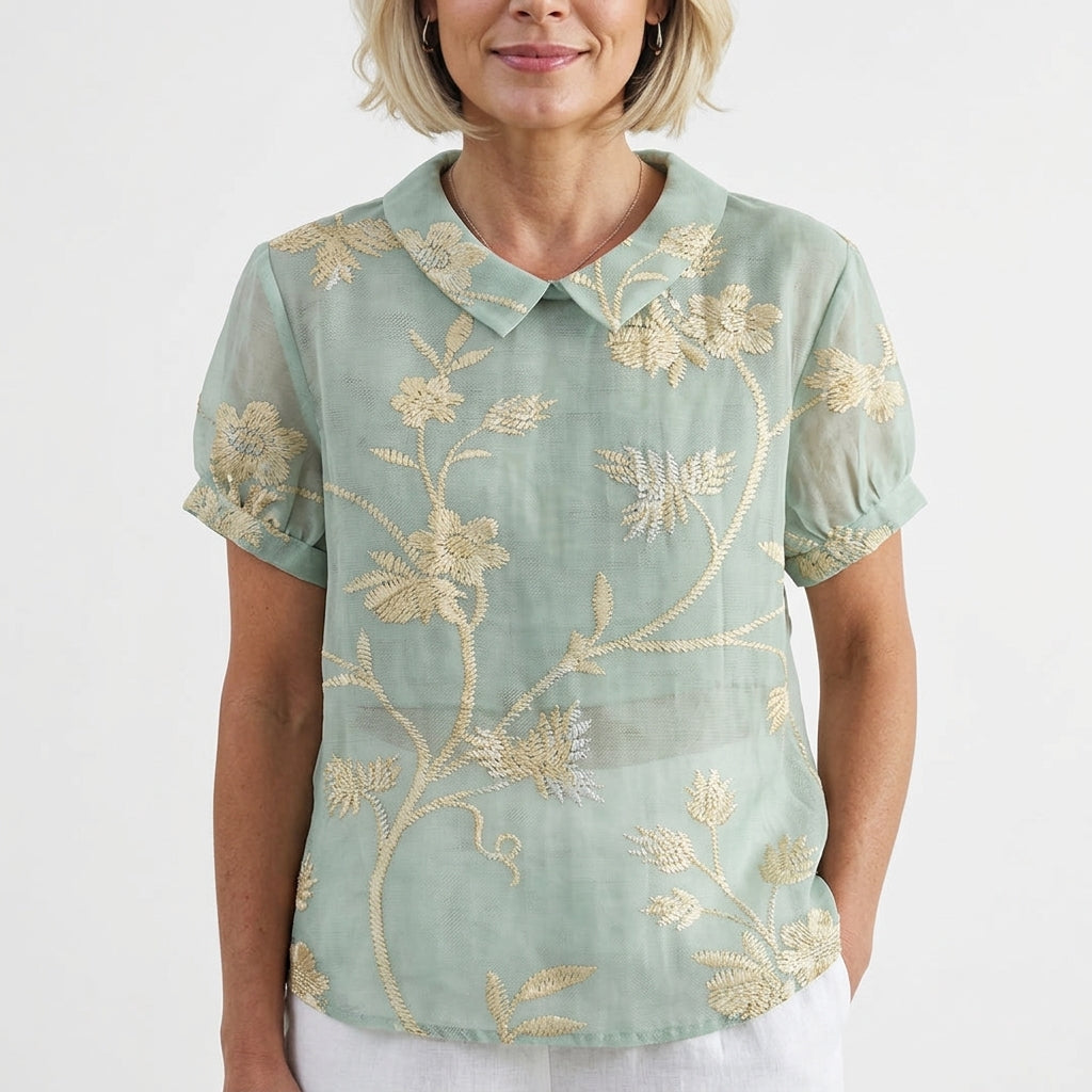 Amélie™ Blouse vintage en lin