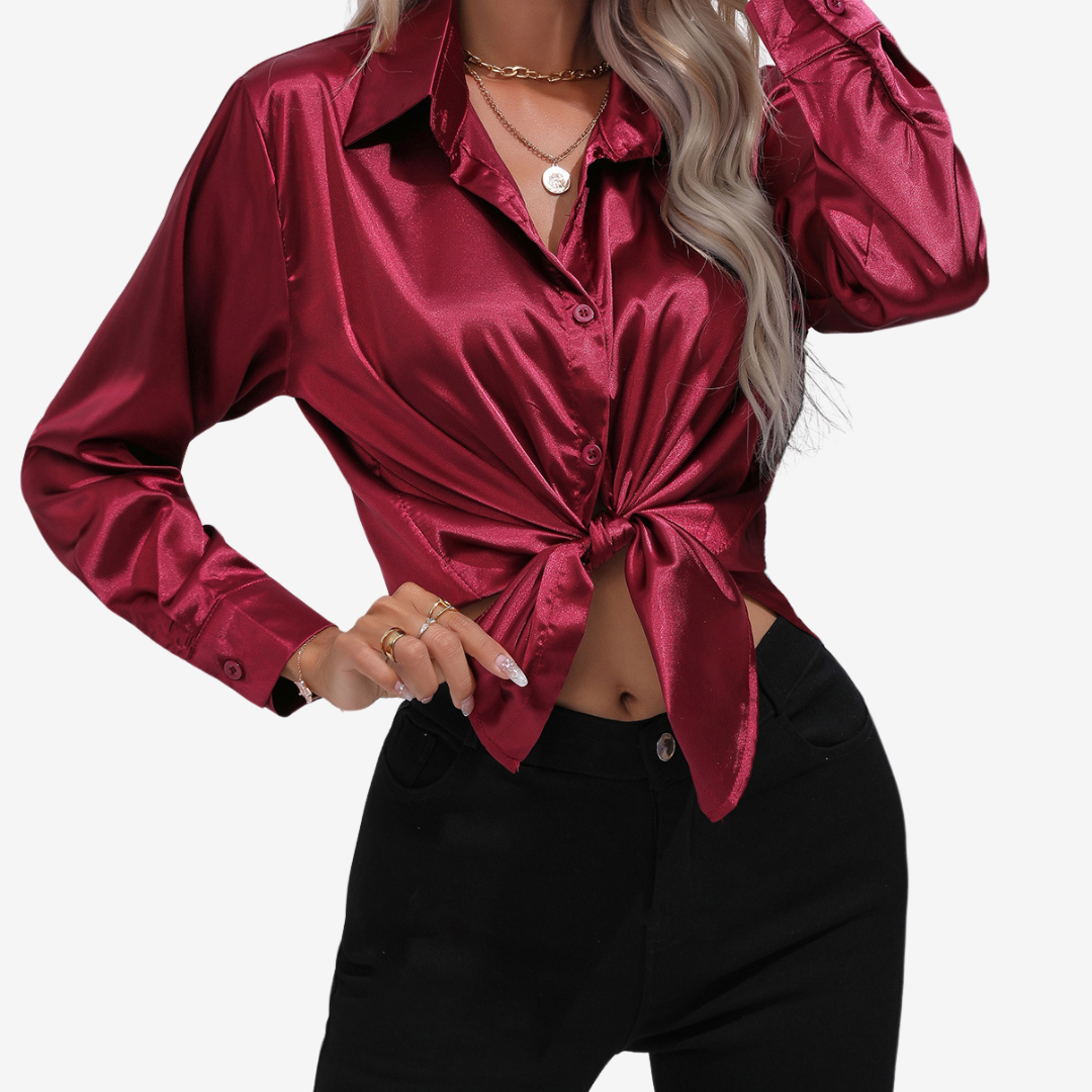 Alvira™ Elegant silkeskjorte