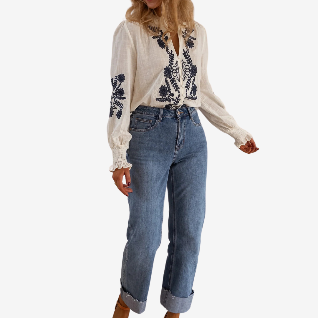 Isaure™ Broderet top