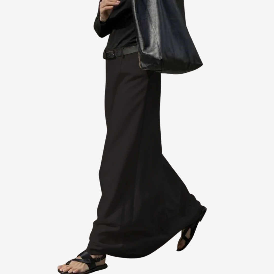 Irina™ Plisseret maxi-nederdel