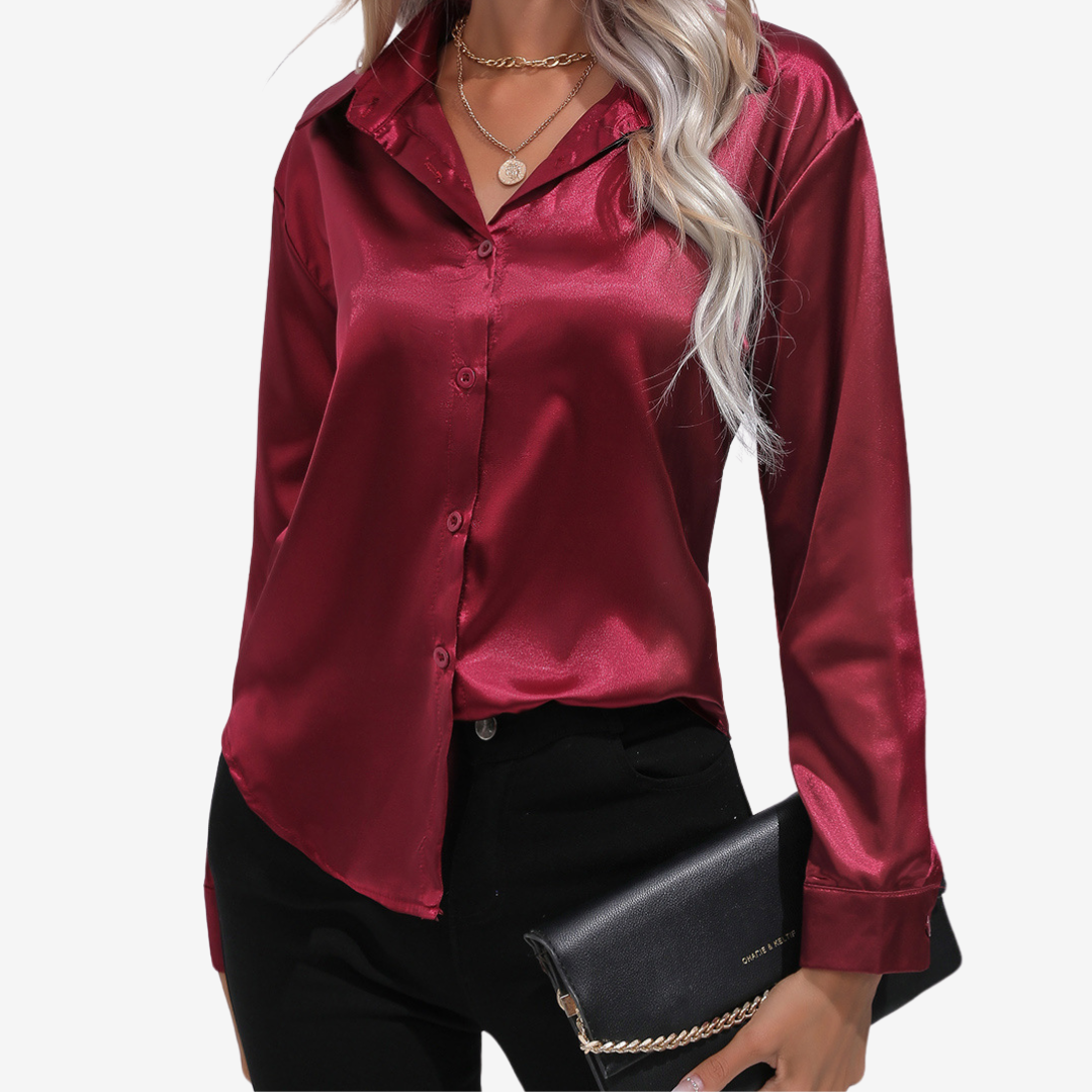 Alvira™ Elegant silkeskjorte