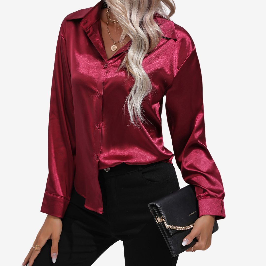 Alvira™ Elegant silkeskjorte