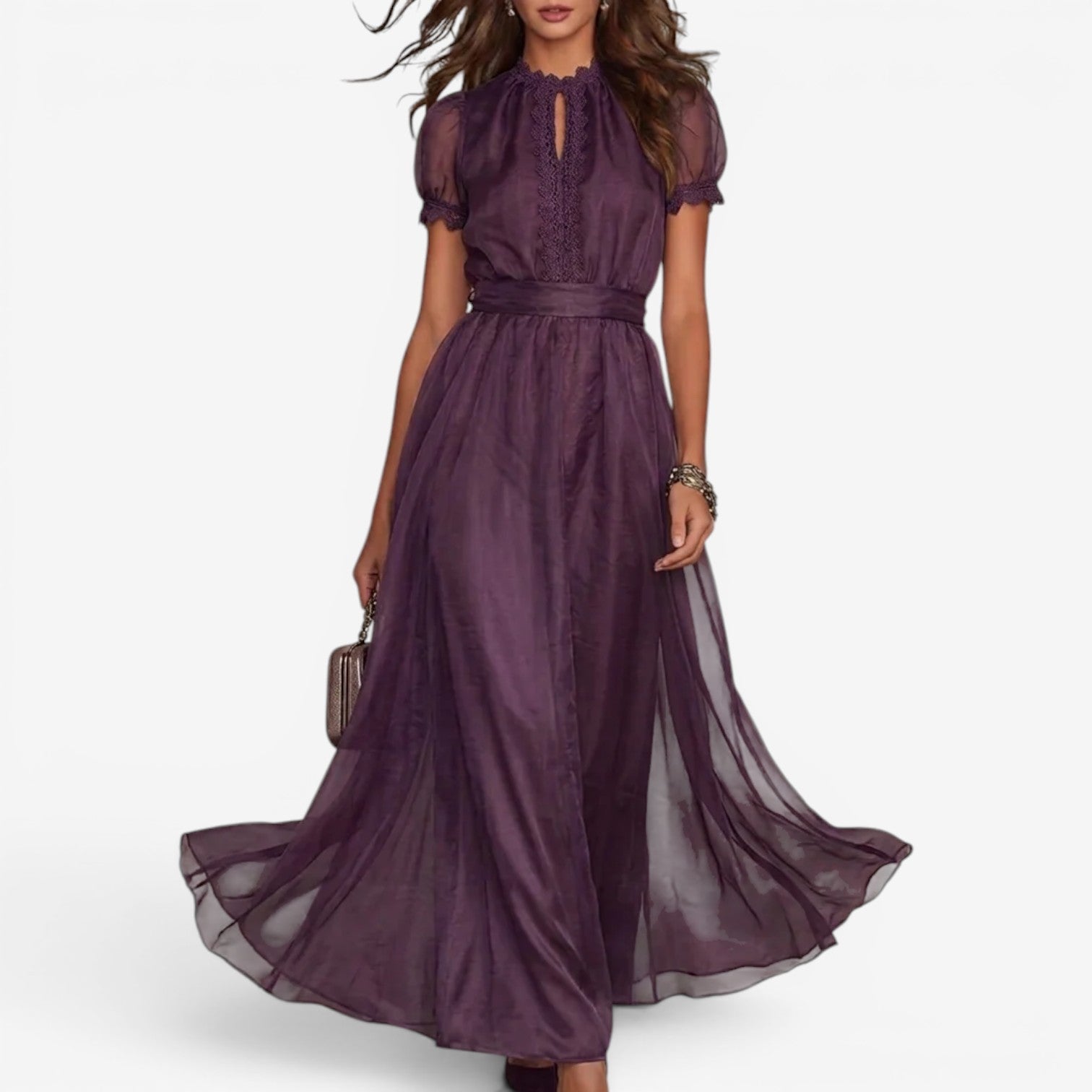 Avianna™ Robe longue en mousseline