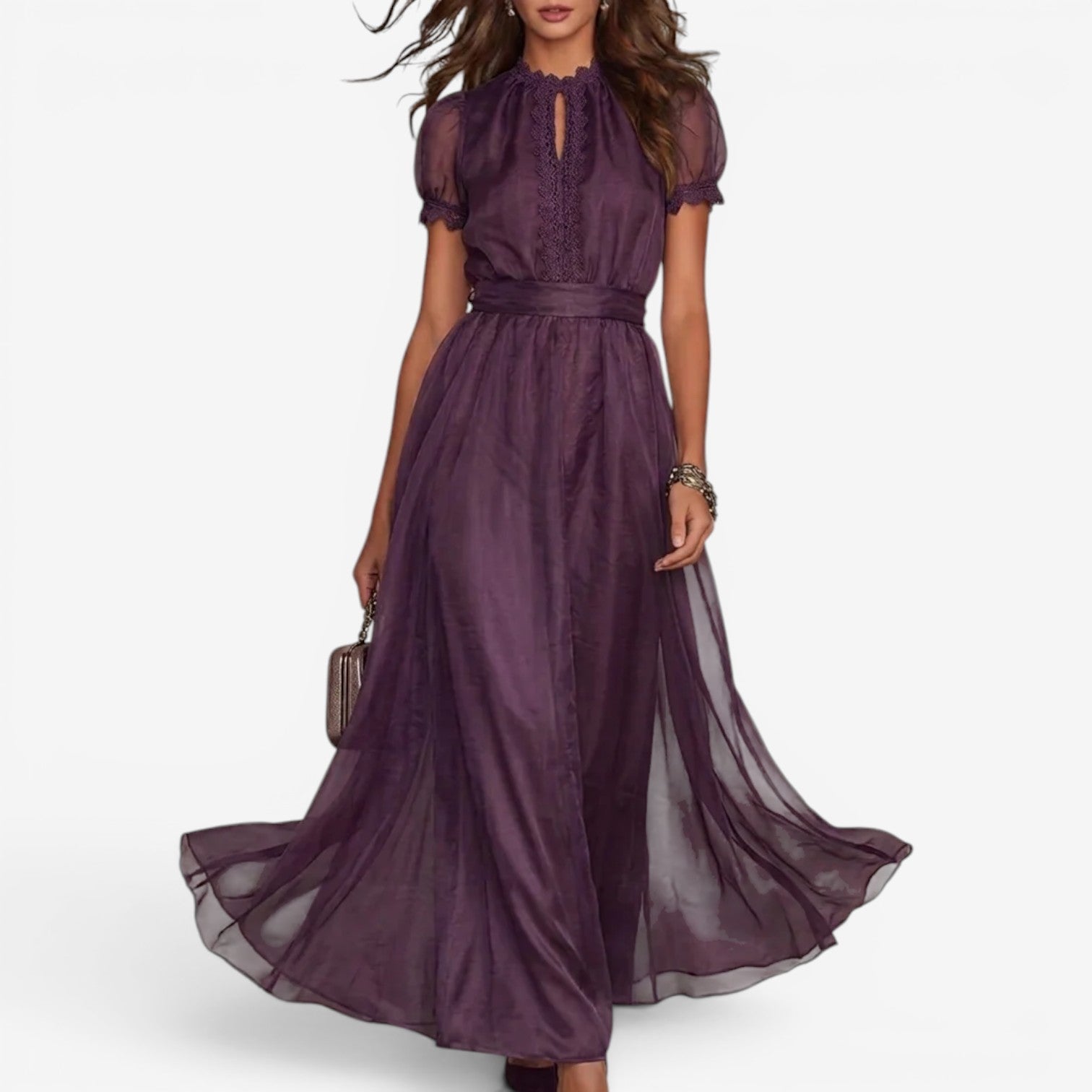 Avianna™ Robe longue en mousseline