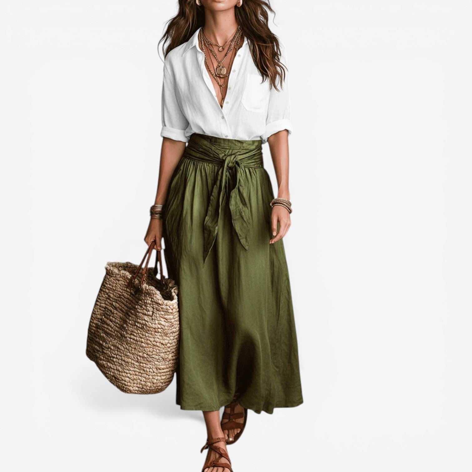 Aurea™ Ensemble jupe midi fluide