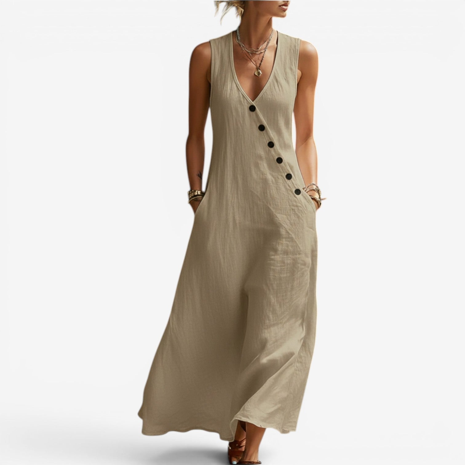 Jannah™ Robe maxi sans manches