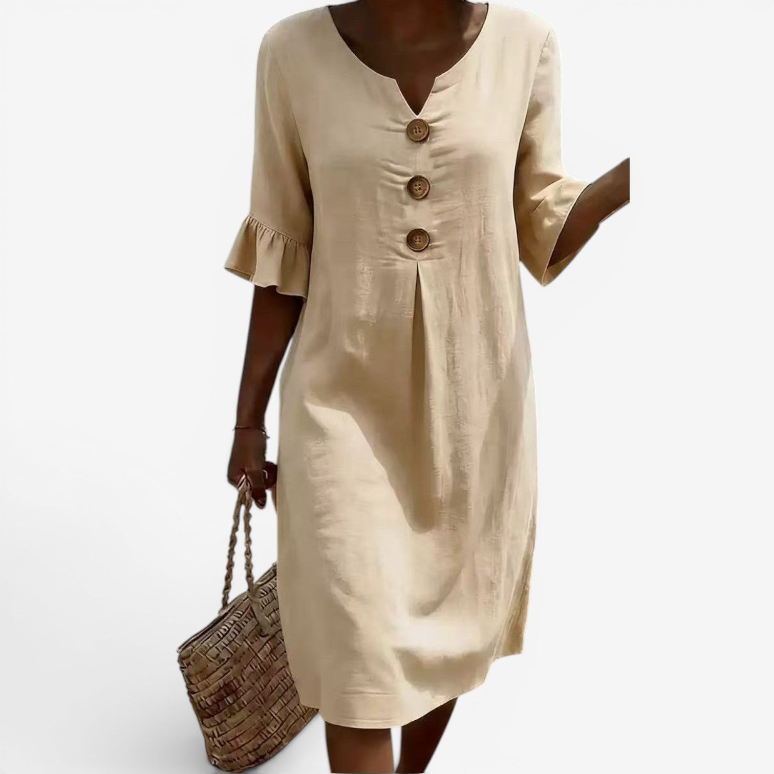 Adelaine™ Robe midi à boutons