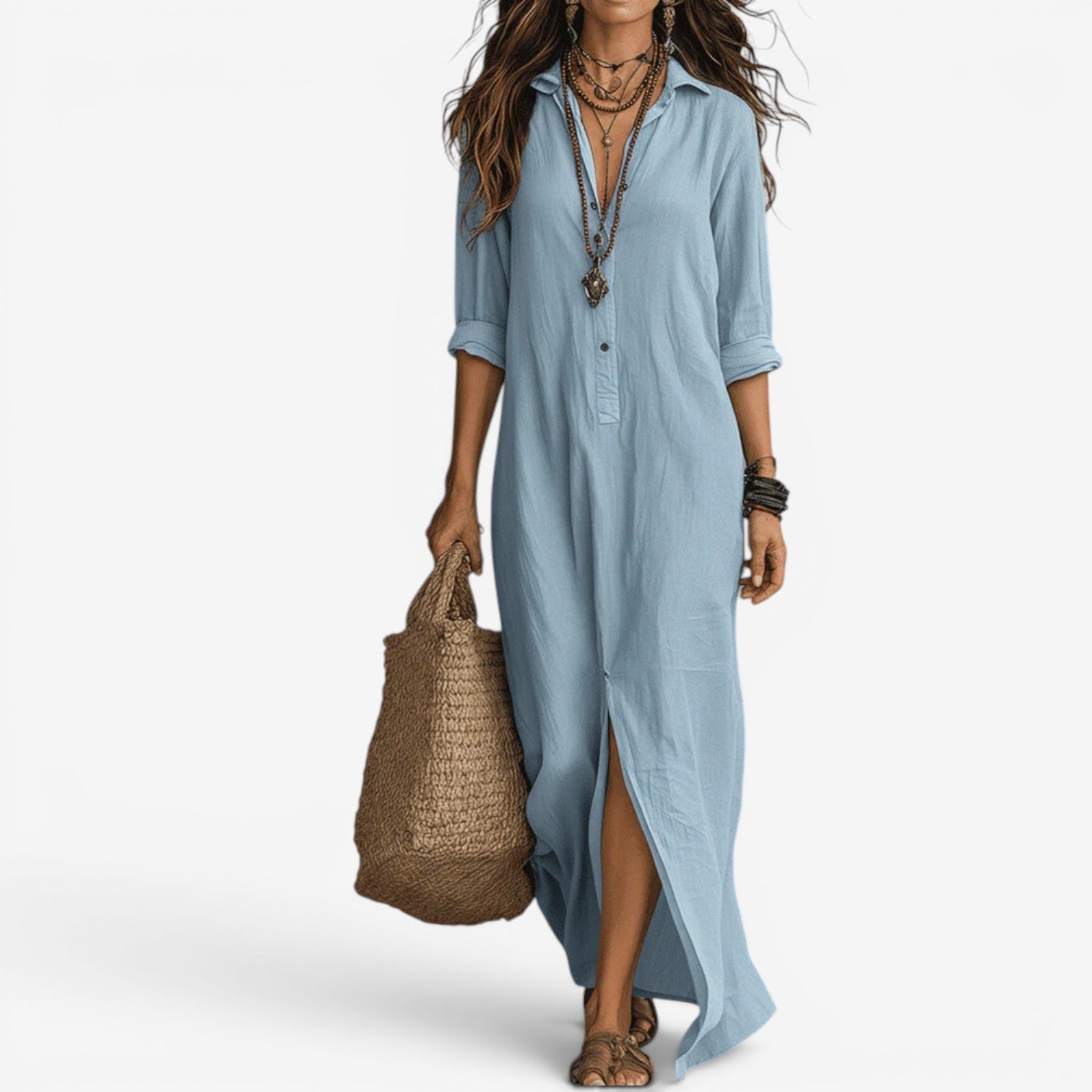 Amor™ Robe chemise longue