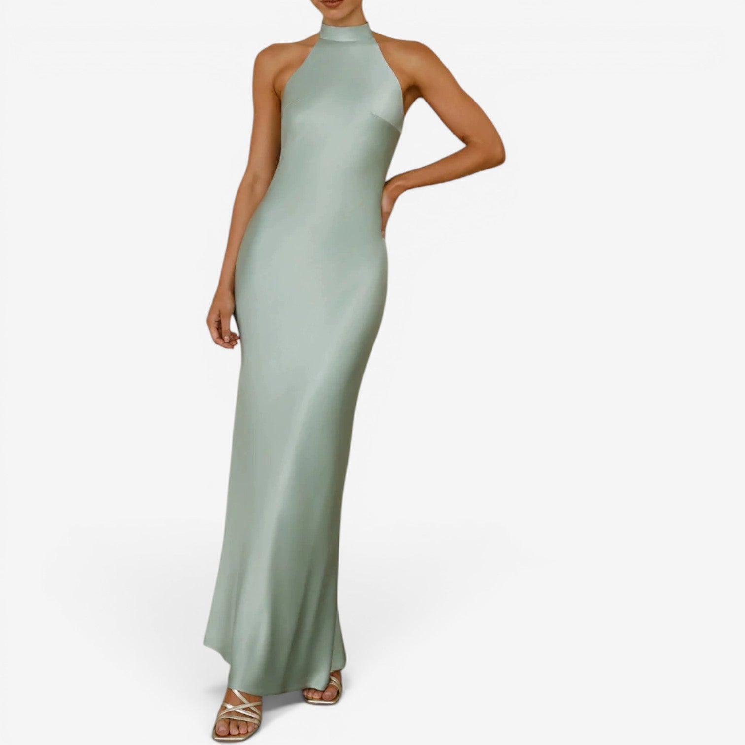 Veya™ Robe longue en satin