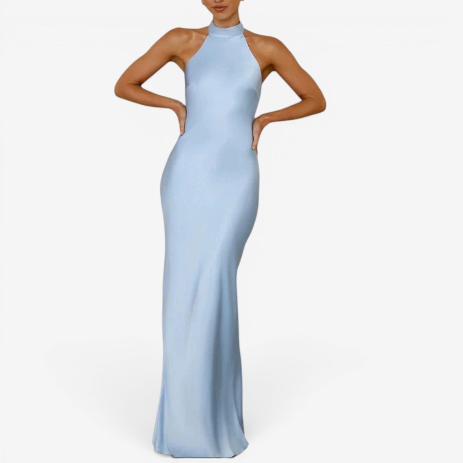 Veya™ Robe longue en satin