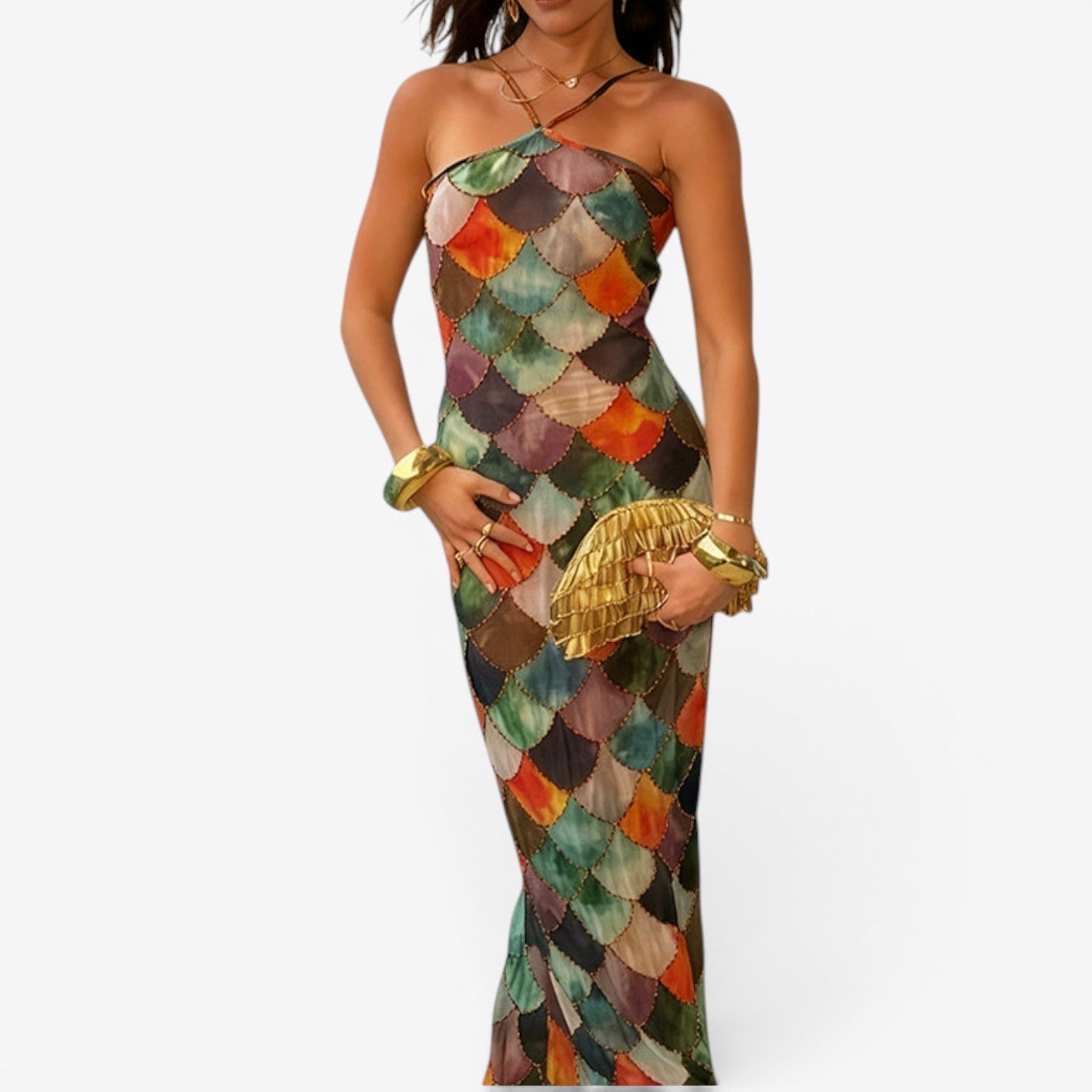 Rylee™ Robe longue imprimée