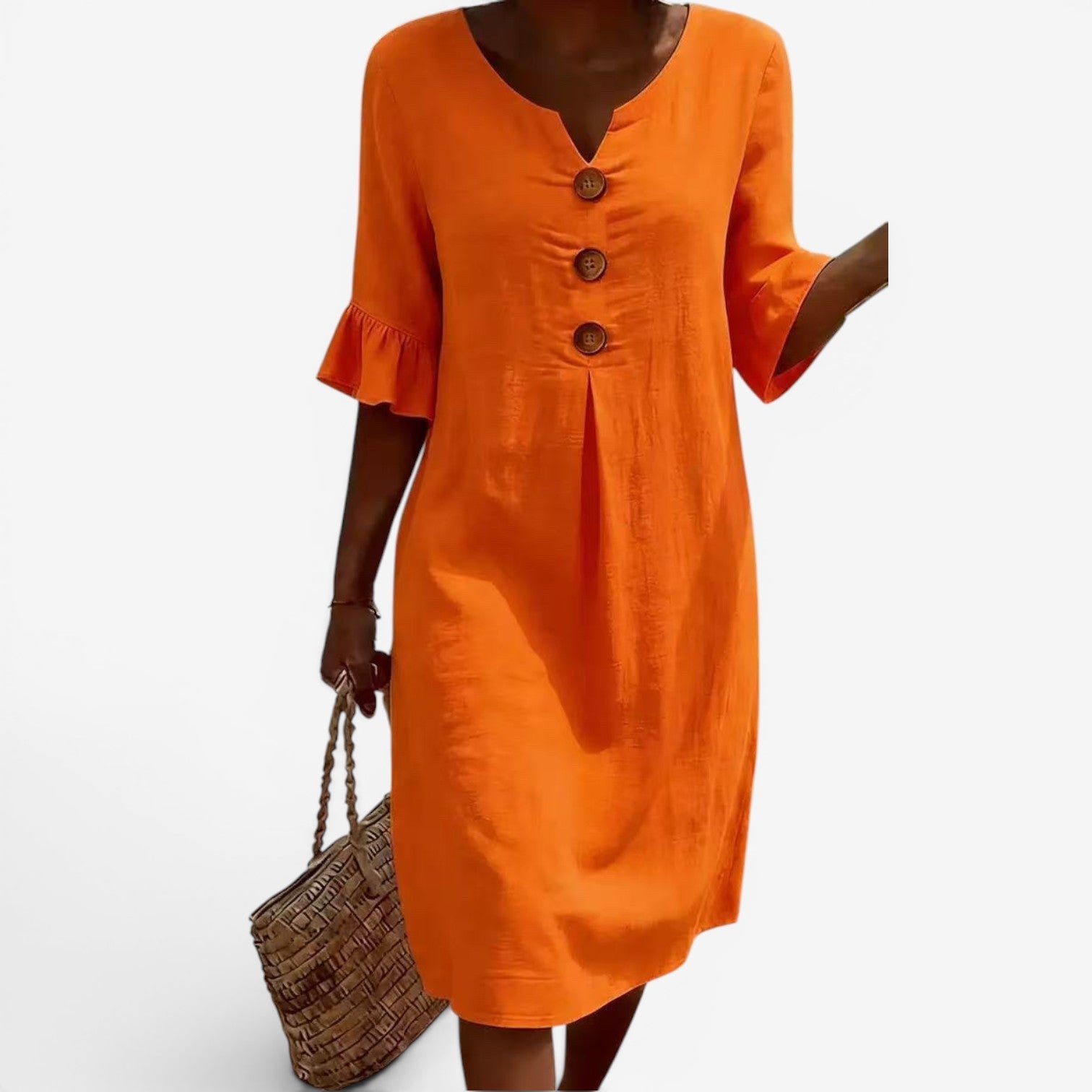 Adelaine™ Robe midi à boutons