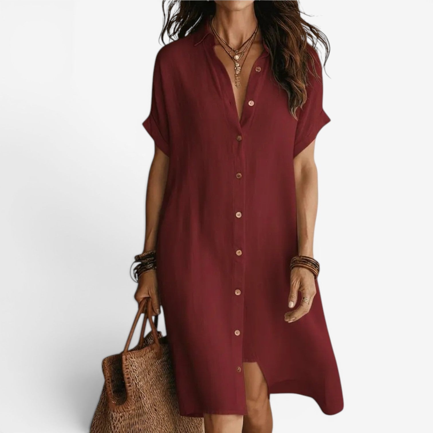 Jenny™ Robe chemisier en lin