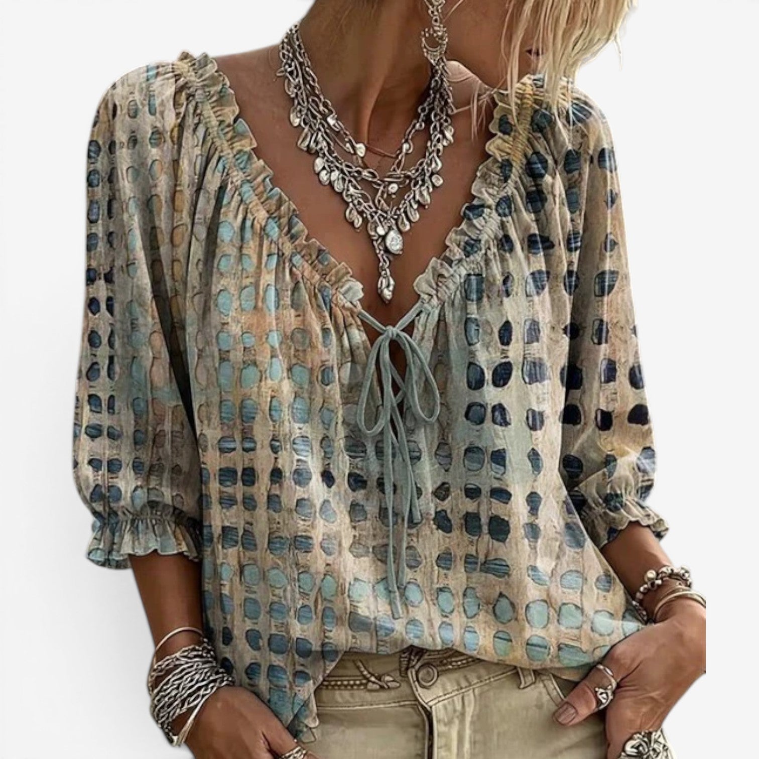 Ellena™ Blouse bohème chic