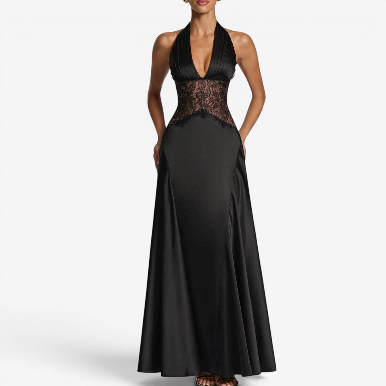 Caroline™ Robe longue en satin