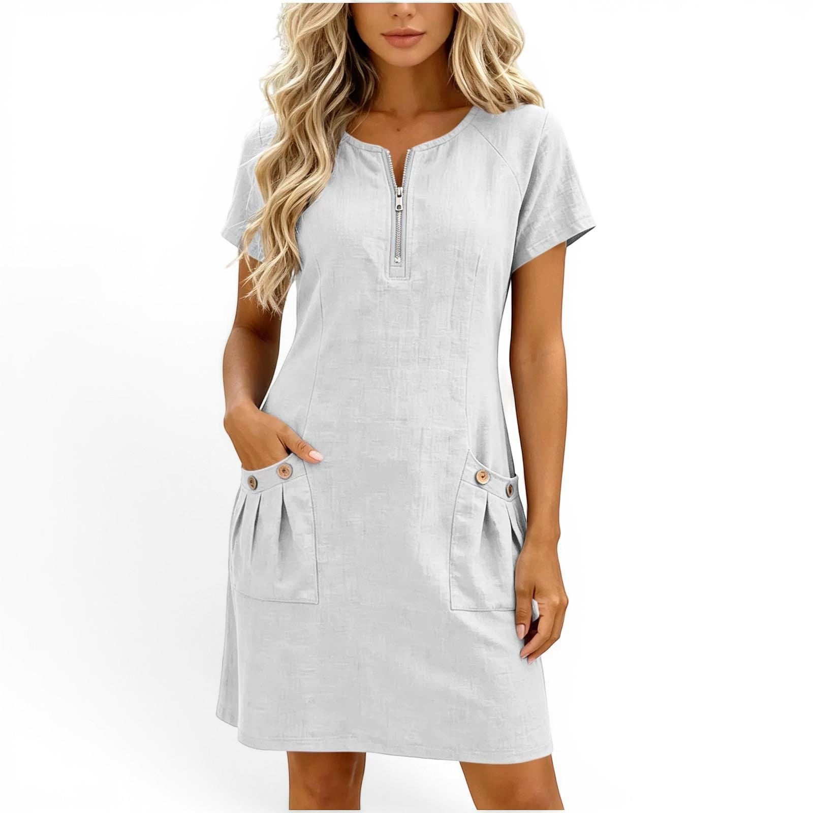 Aira™ Robe courte en lin