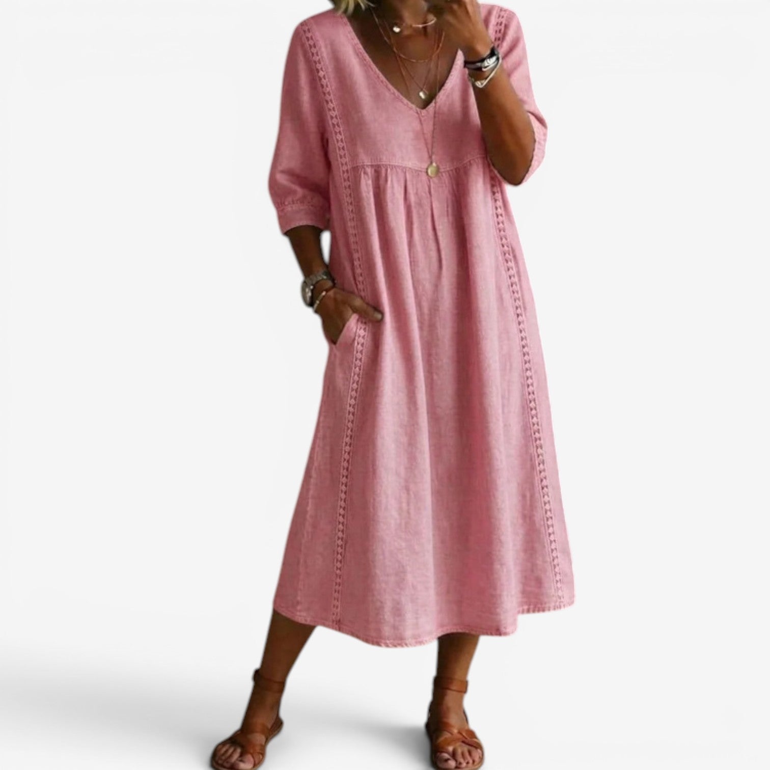 Carolline™ Robe d'été brodée