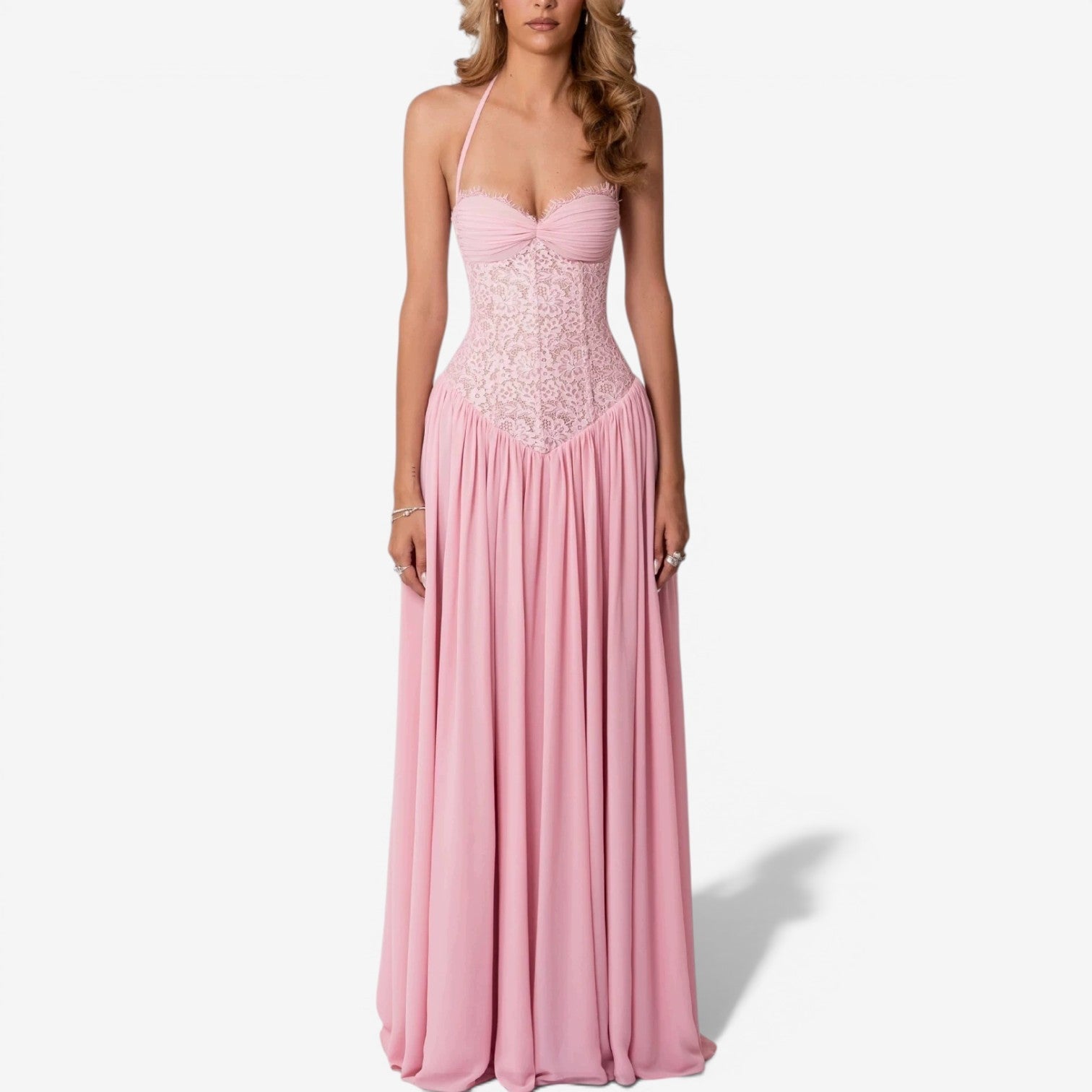 Audriana™ Robe longue en mousseline