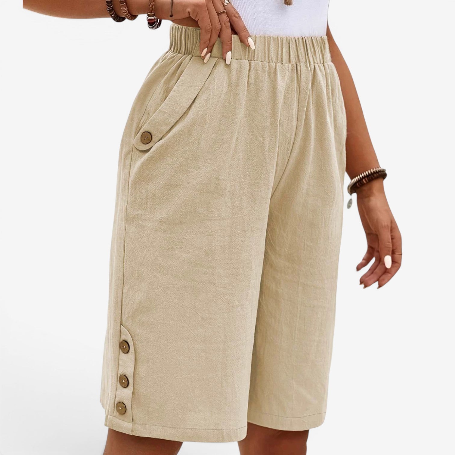 Gianne™ Pantalon capri en lin