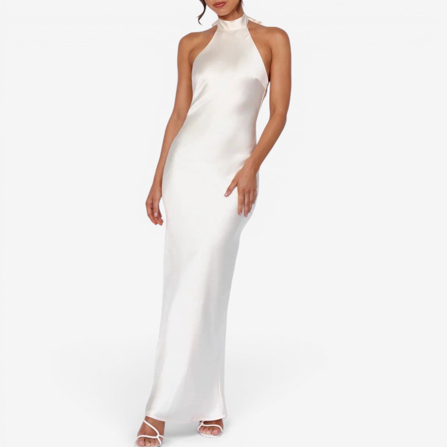 Veya™ Robe longue en satin