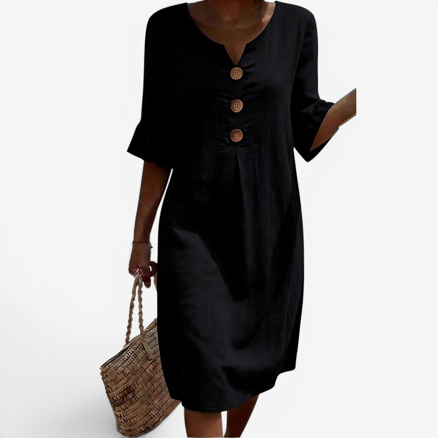 Adelaine™ Robe midi à boutons