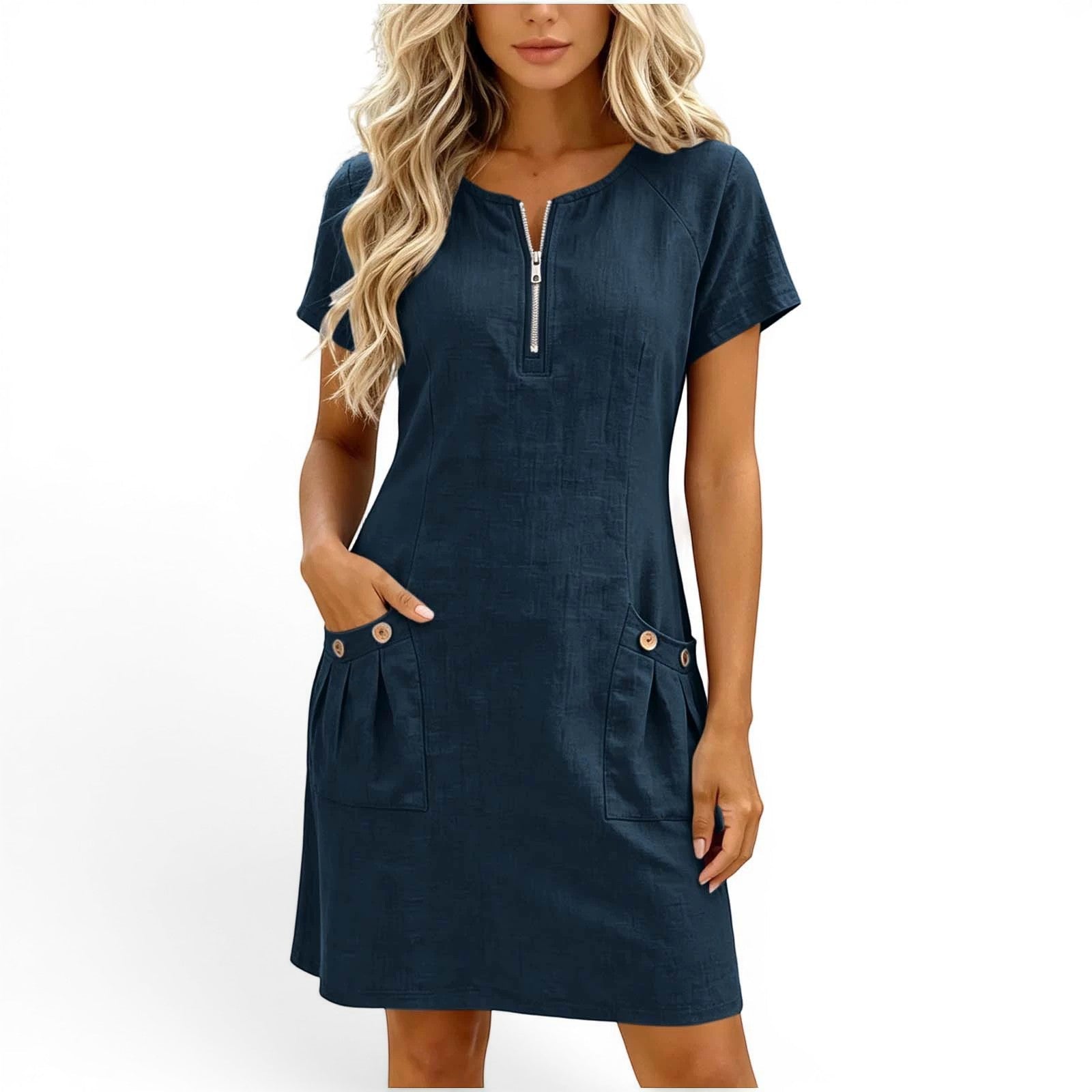 Aira™ Robe courte en lin
