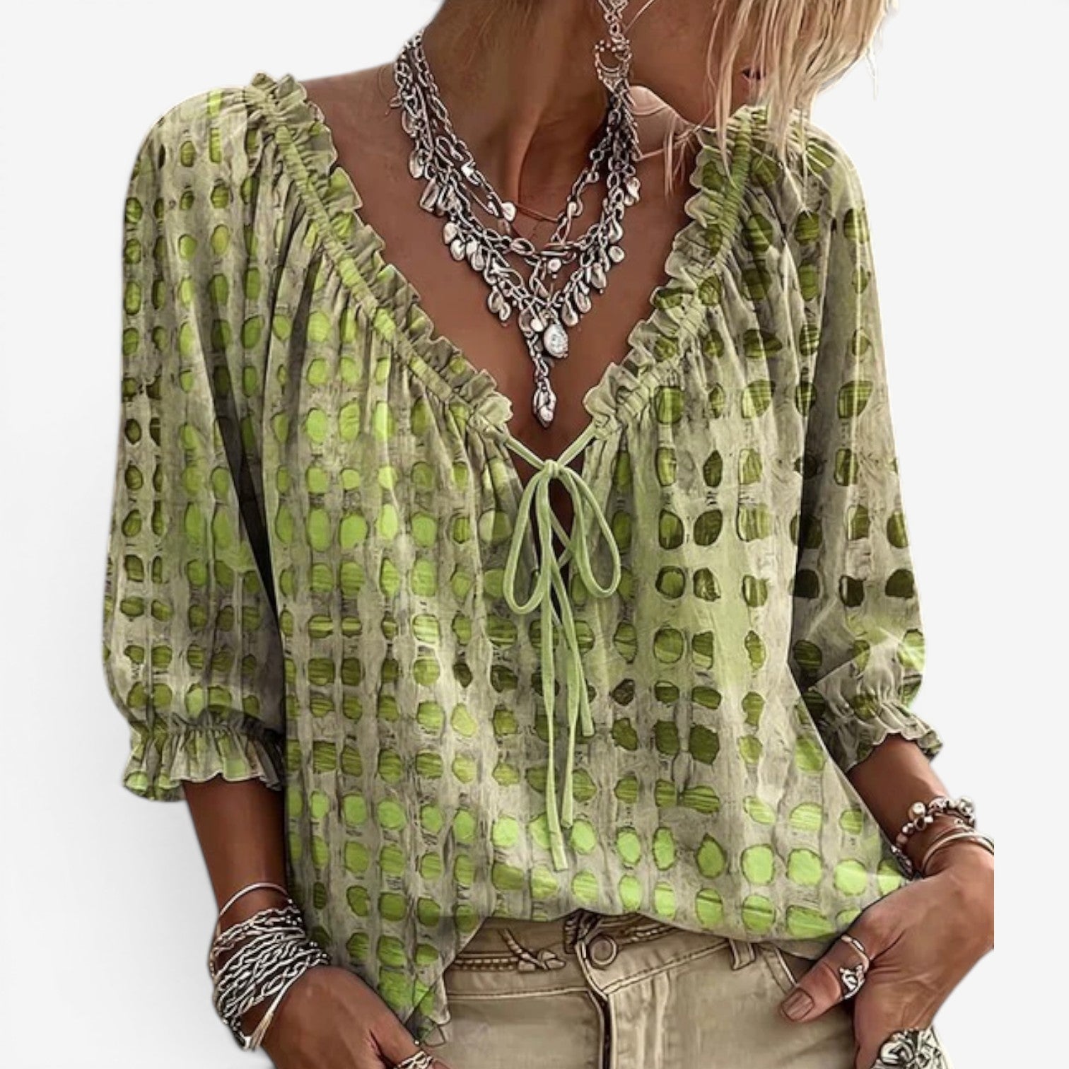 Ellena™ Blouse bohème chic