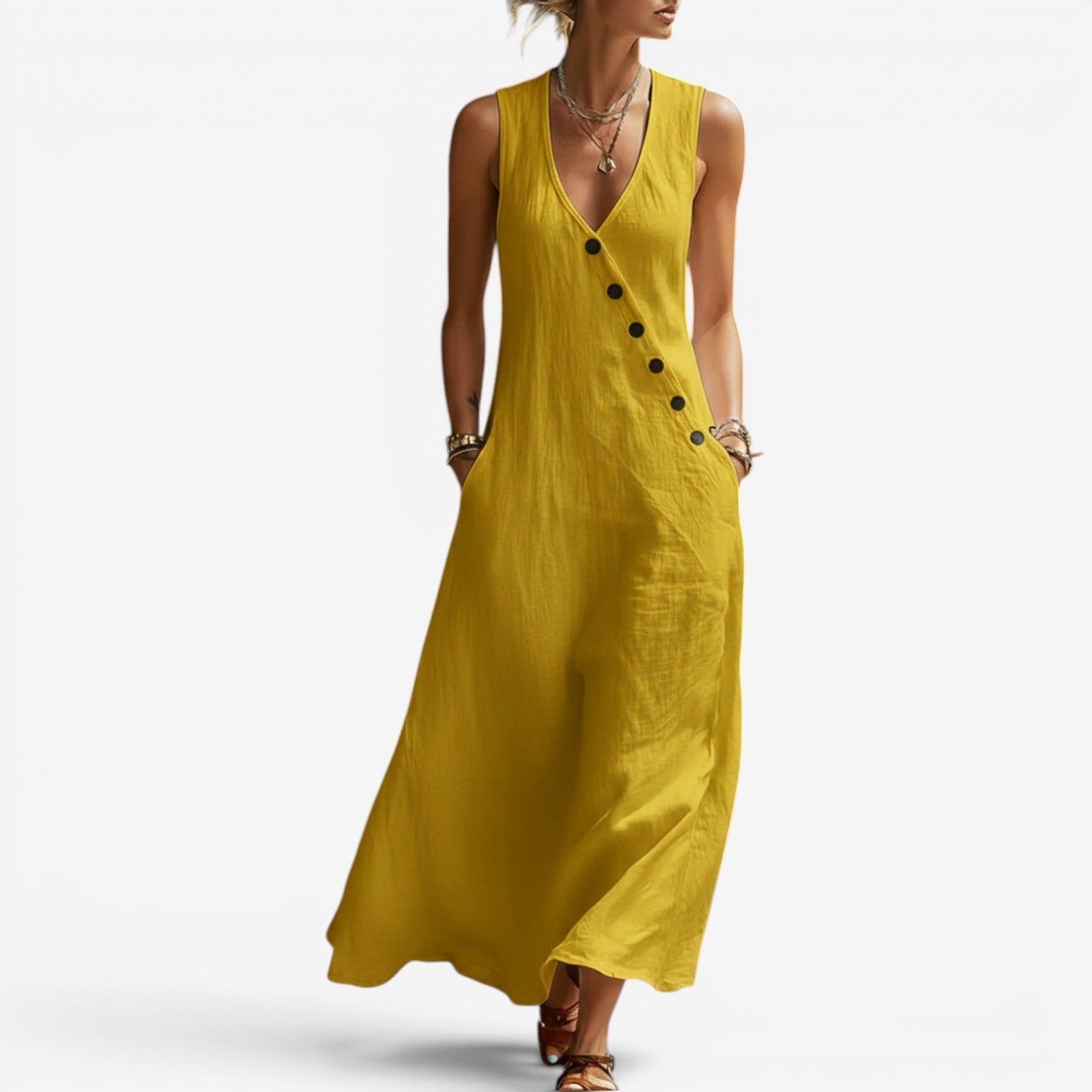 Jannah™ Robe maxi sans manches
