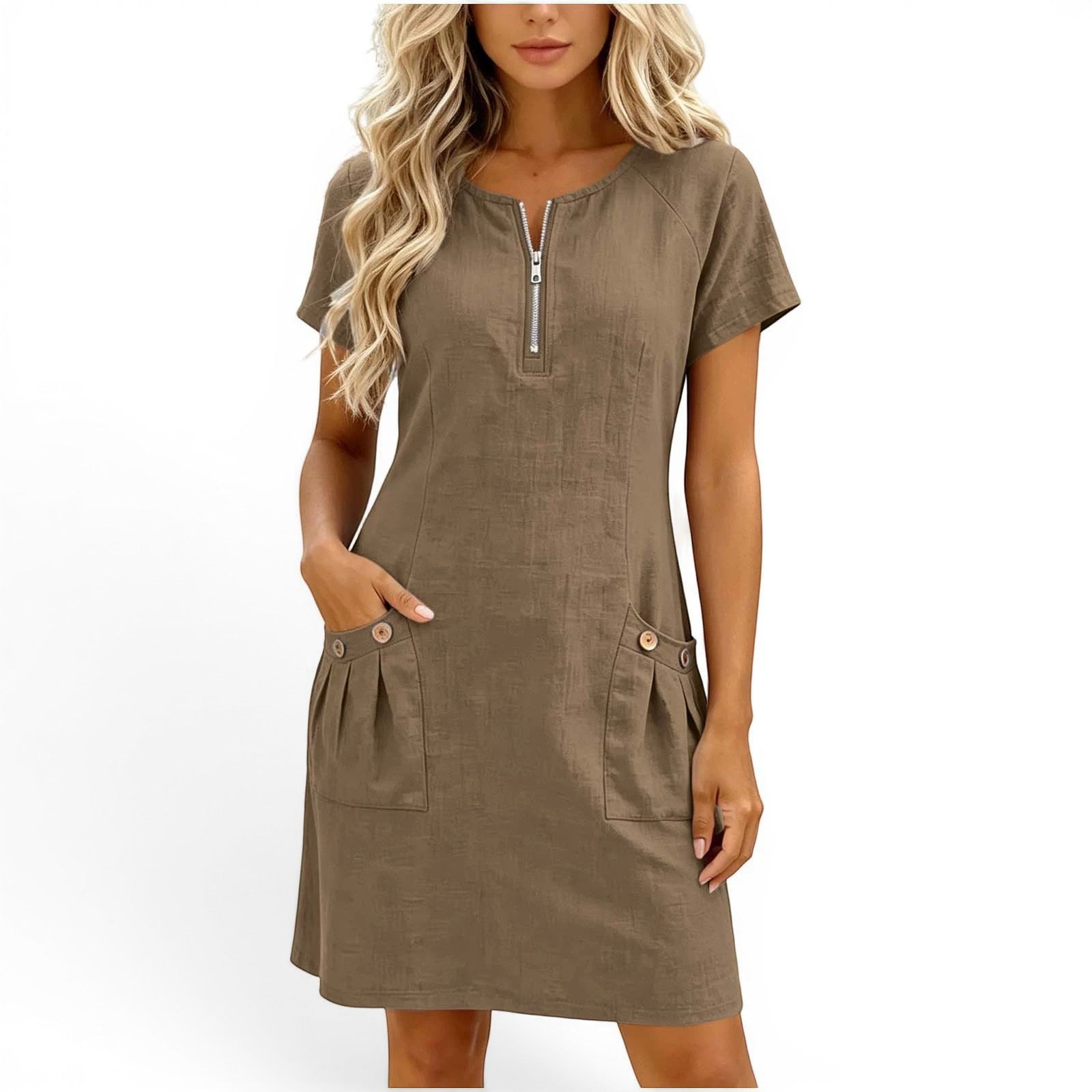 Aira™ Robe courte en lin
