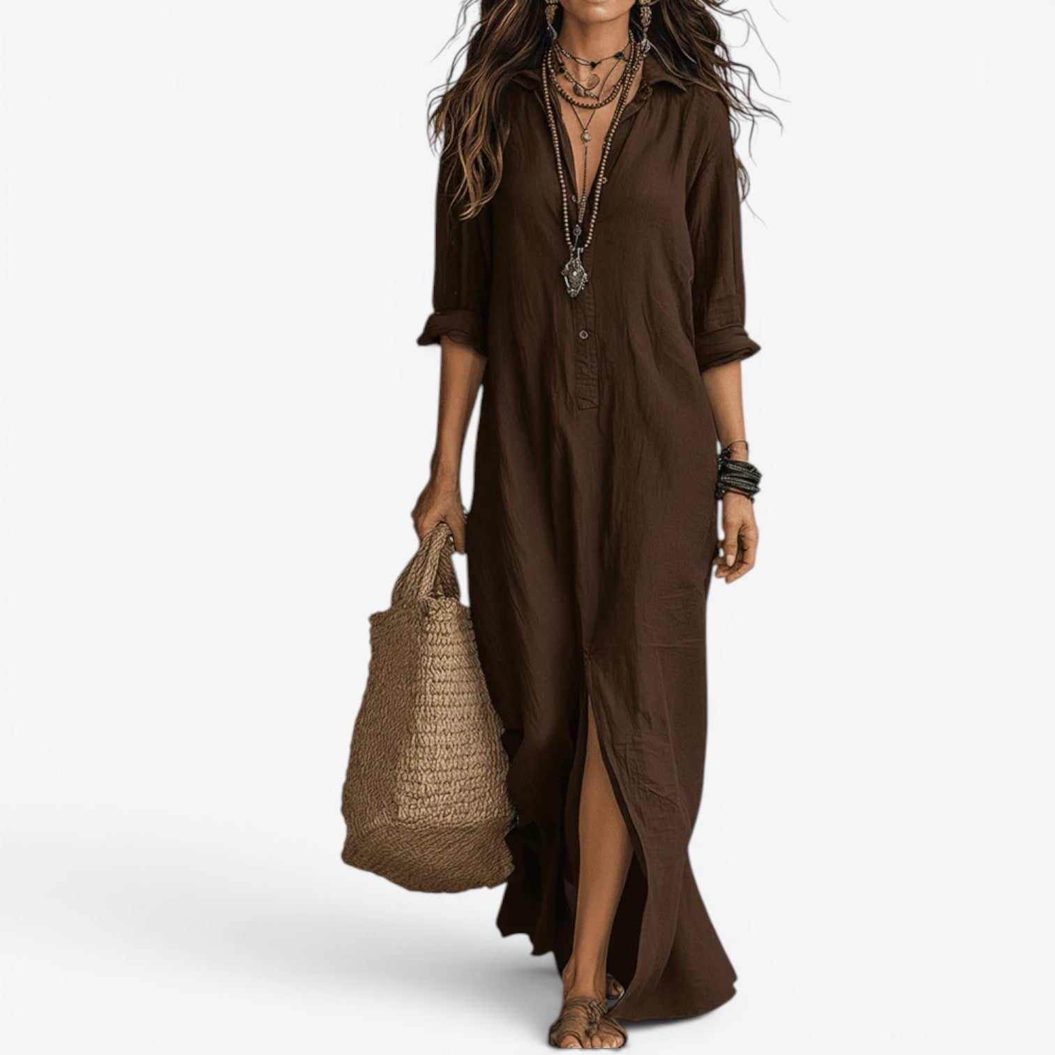 Amor™ Robe chemise longue