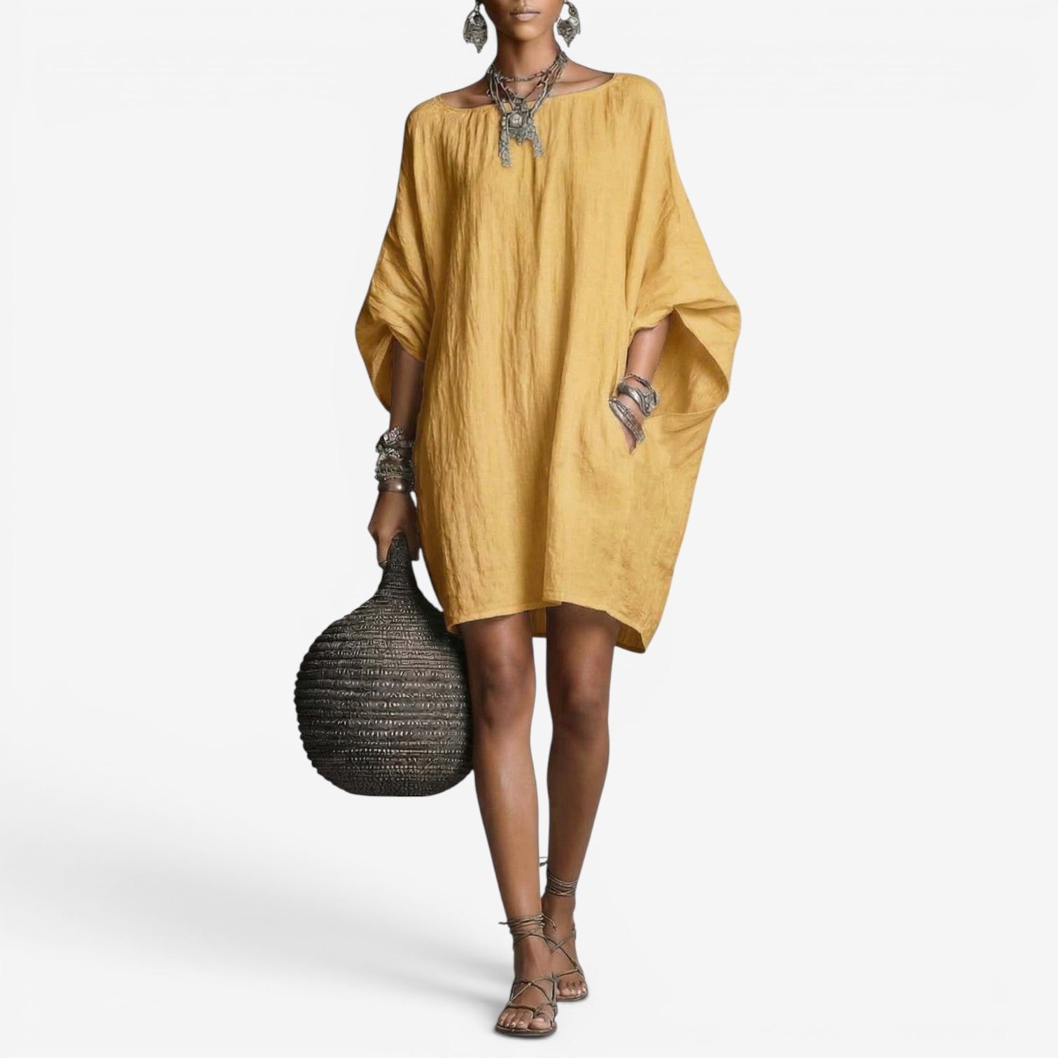 Annisa™ Robe courte évasée