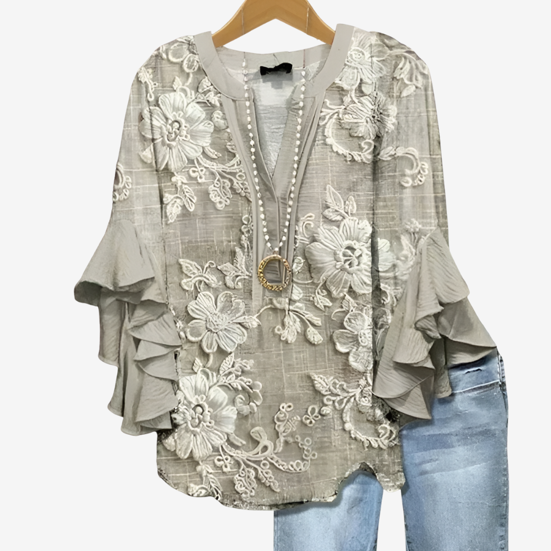 Délphia™ Boho-kjole med flæser