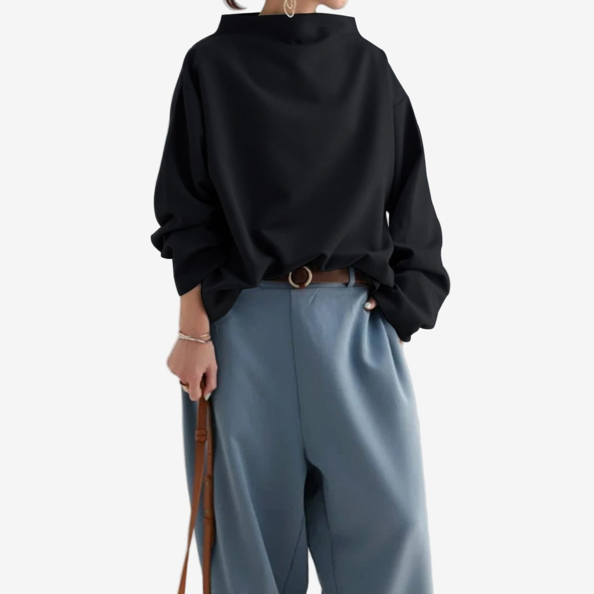 Elly™ Kort, afslappet strik