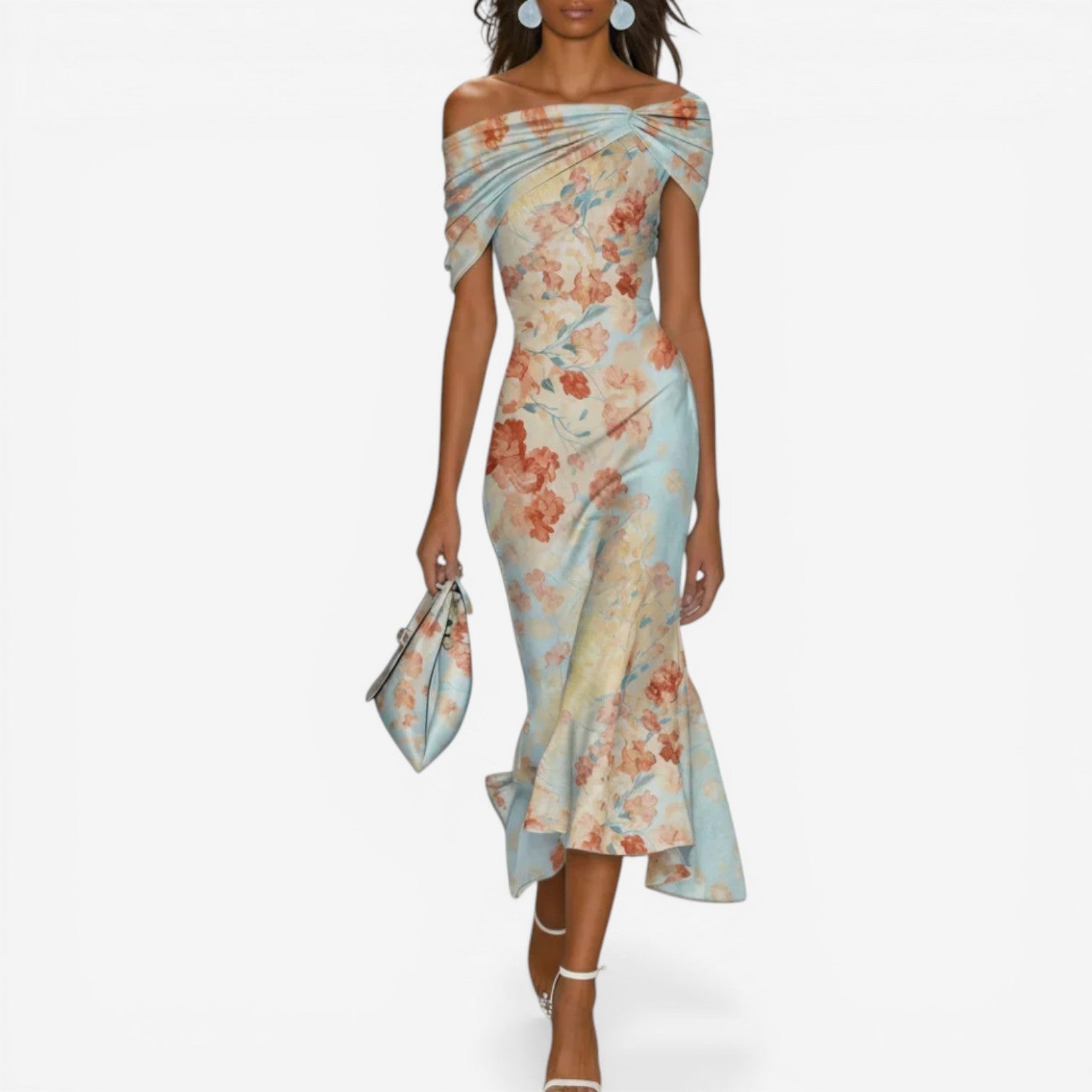 Glaiza™ Robe midi à fleurs
