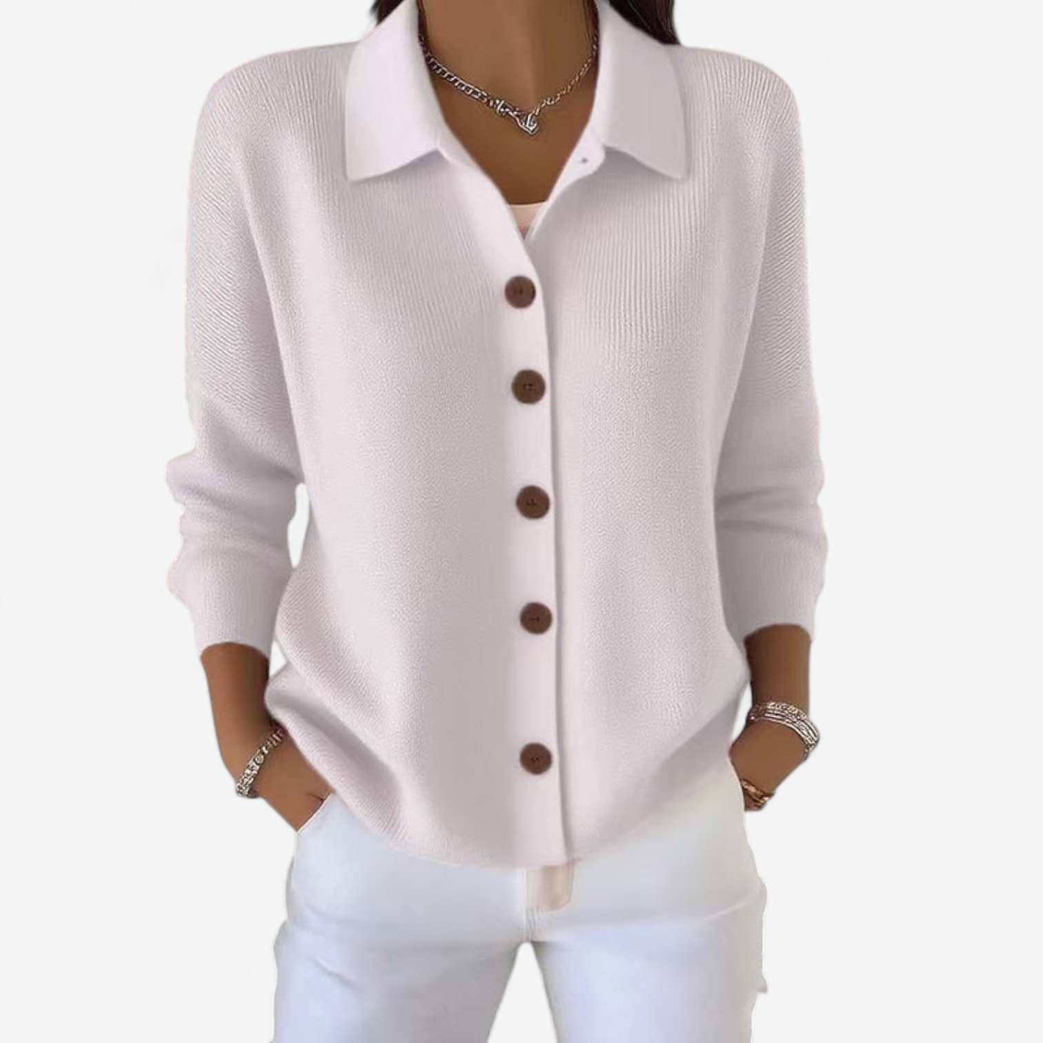 Adrienne™ Elegant blazer med knapper