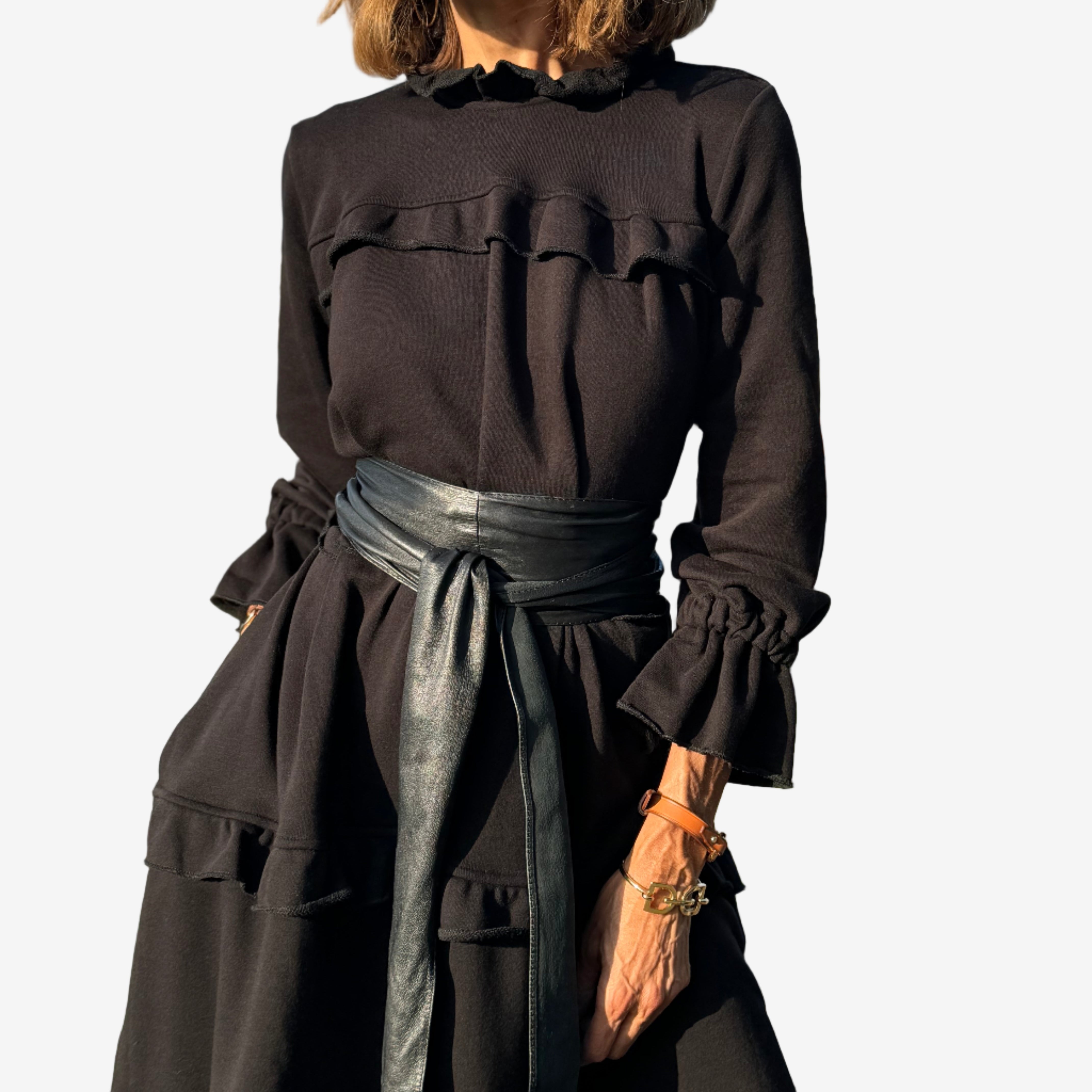 Lauren™ Midi-kjole med flæser